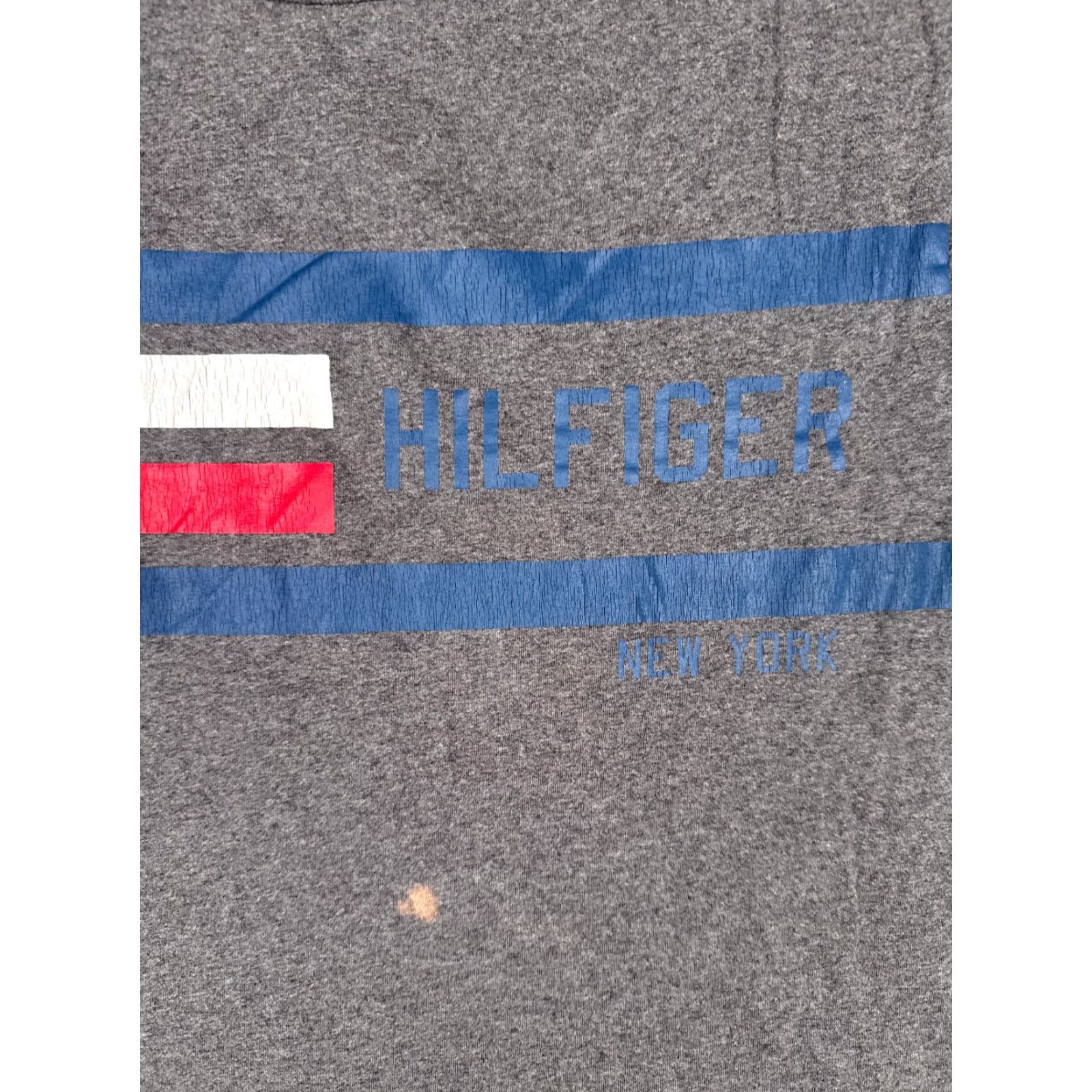 Tommy Hilfiger Tommy Hilfiger Shirt Adult Medium Gray Short Sleeve Crew Neck 100% Cotton READ Size US M / EU 48-50 / 2 - 6 Thumbnail