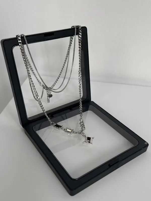 Jewelry Layered Silver Necklace Set Size ONE SIZE - 6 Thumbnail