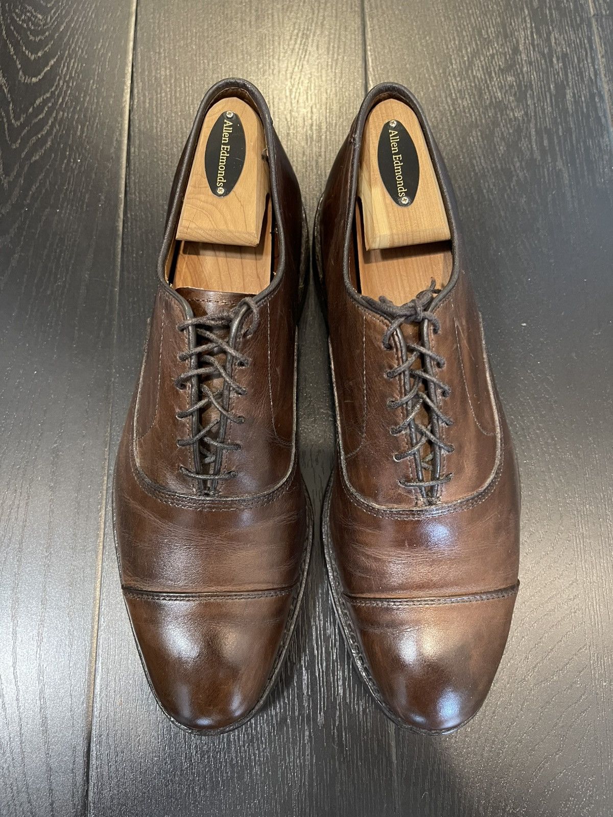 Allen Edmonds Allen Edmonds Park Avenue Brown Cap-toe Oxford Size US 7.5 / EU 40-41 - 4 Thumbnail