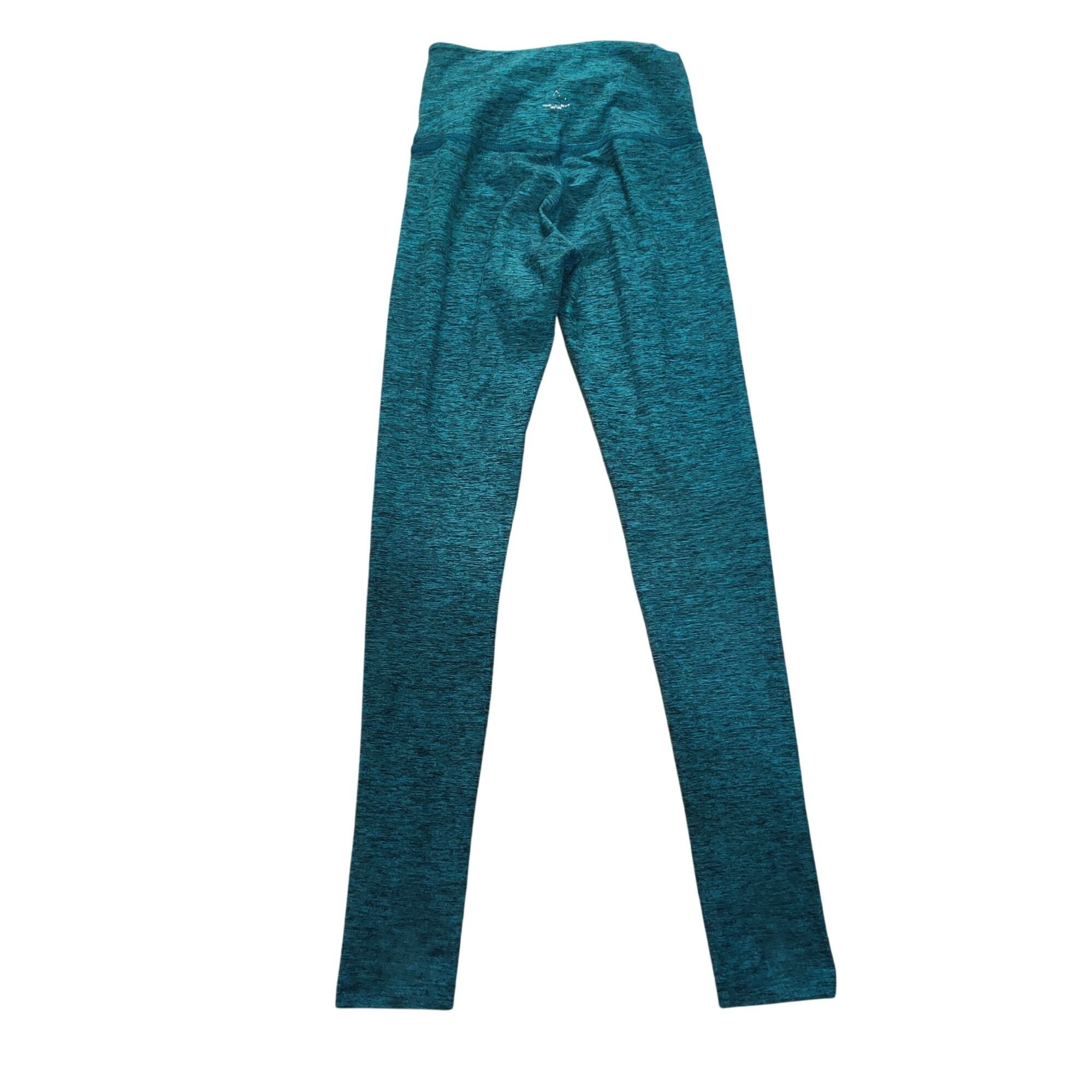 Beyond Yoga Beyond Yoga XS High Waist Teal Heather Leggings Made in USA Size 22" - 2 Thumbnail