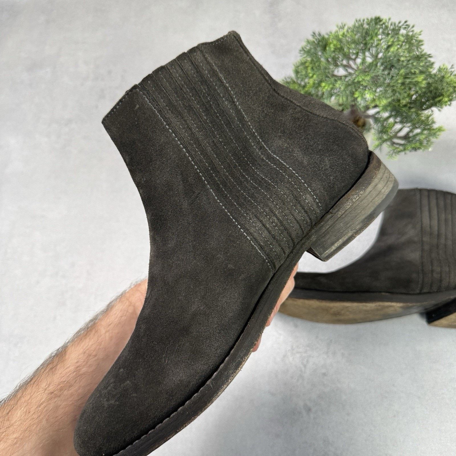Allsaints Vintage Allsaints Men Suede Chelsea Size 42 US8.5 Grey Size US 8.5 / EU 41-42 - 6 Thumbnail