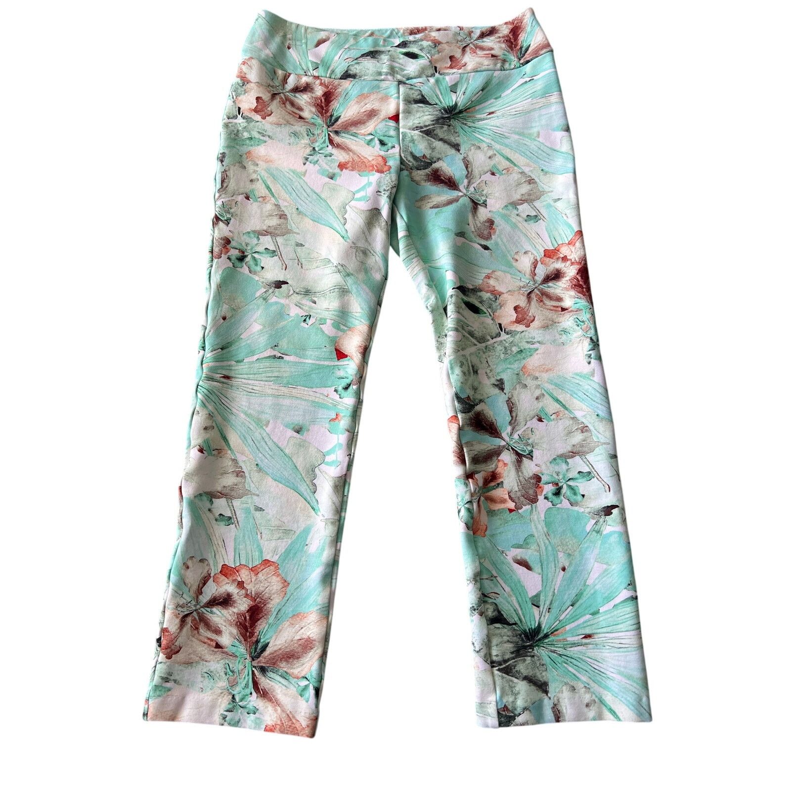 Soft Surroundings Soft Surroundings Floral Print Leggings Petite Small Size 28" / US 6 / IT 42 - 1 Thumbnail