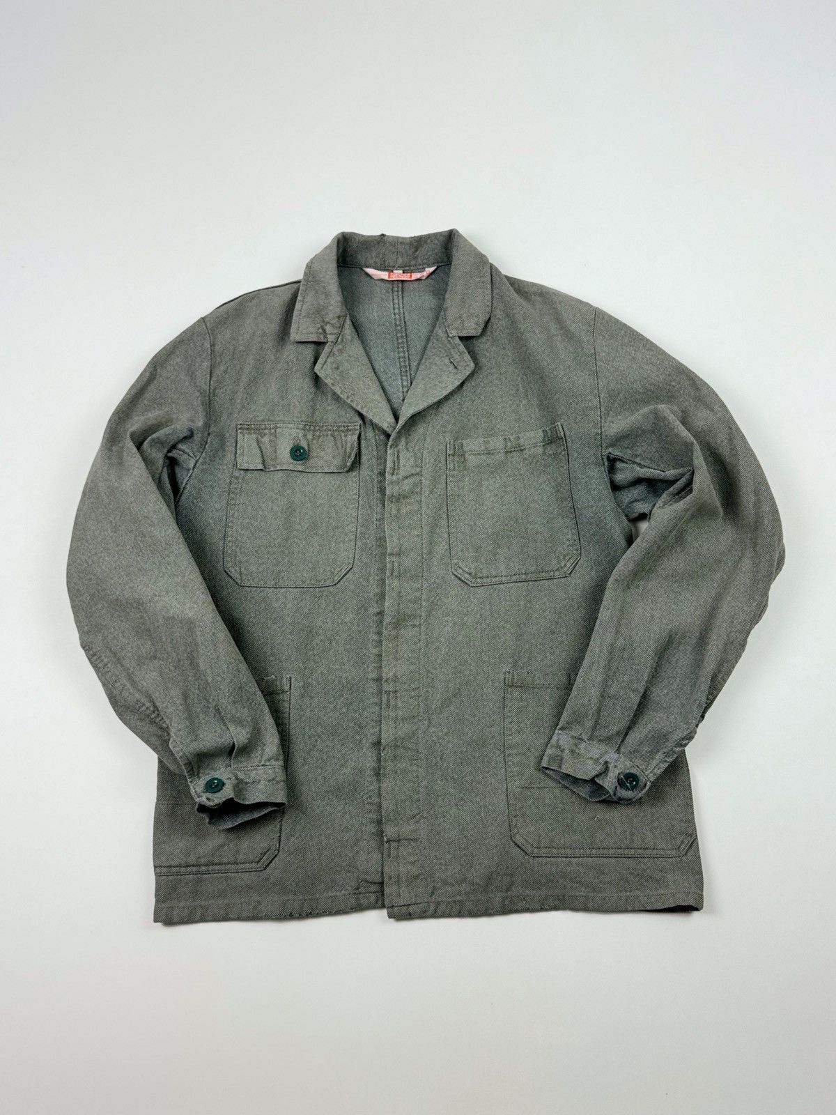 Vintage 70-80’s Vintage Fischer Salt and Pepper Repaired Work Jacket Size US M / EU 48-50 / 2 - 4 Thumbnail