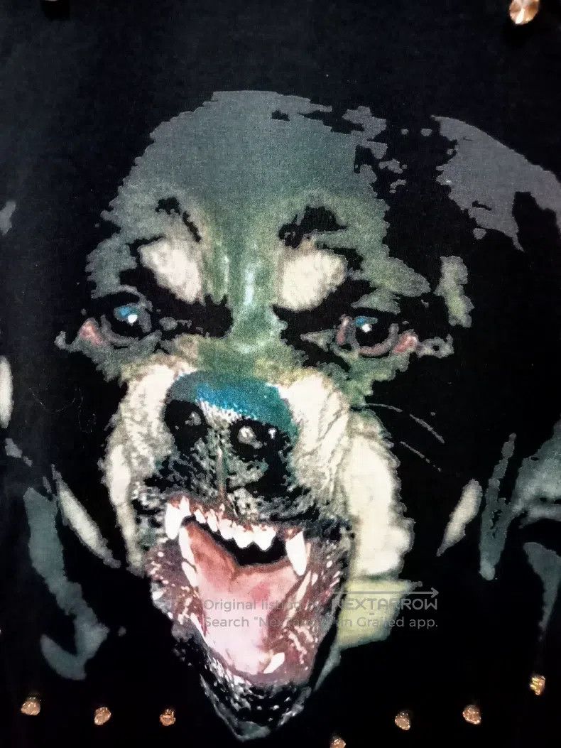 Givenchy Givenchy Black Dog Head Printed Short Sleeve T-Shirt Size US XS / EU 42 / 0 - 3 Thumbnail