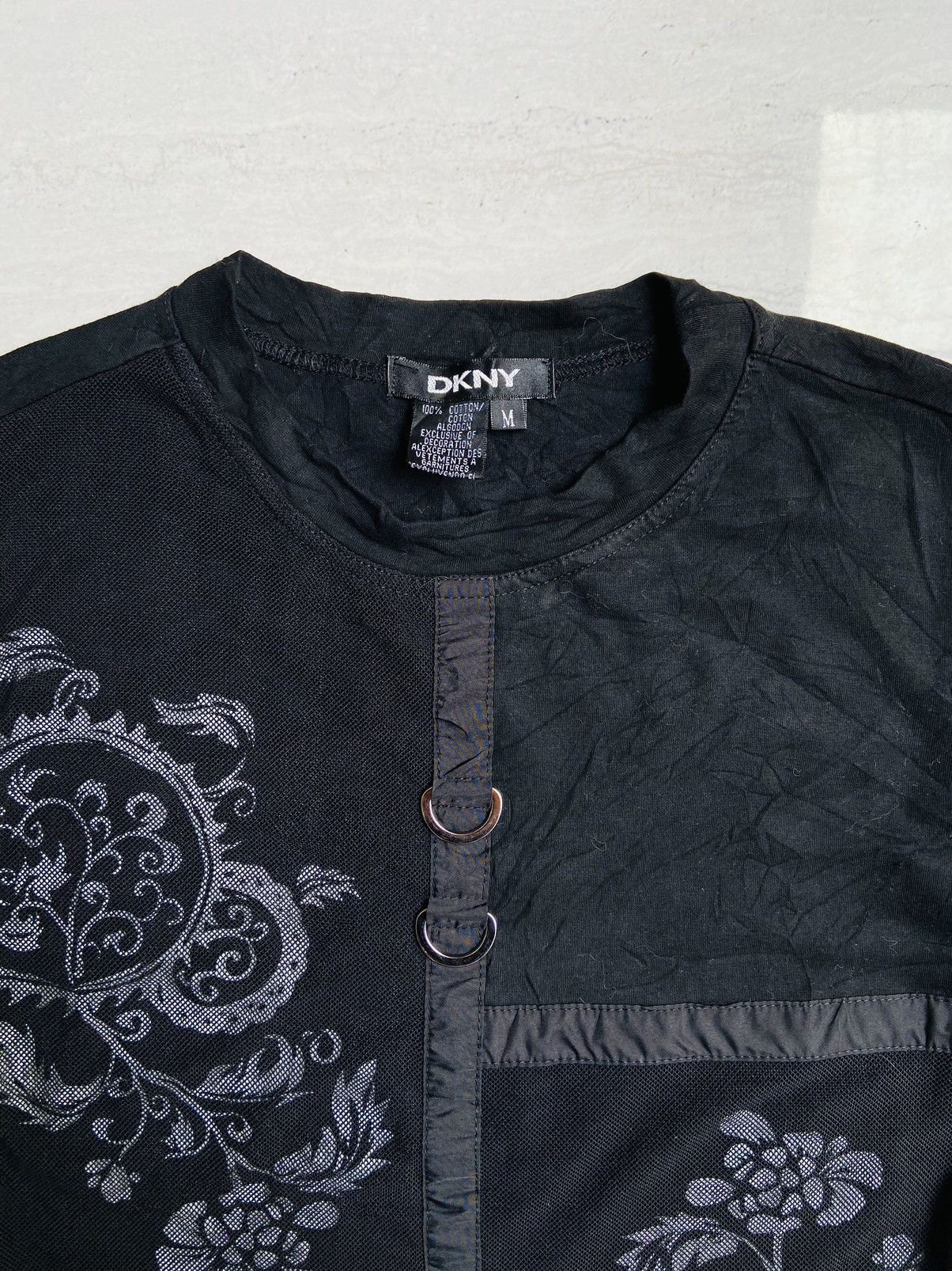 DKNY DKNY Black Mesh Long Sleeve Size US S / EU 44-46 / 1 - 4 Thumbnail