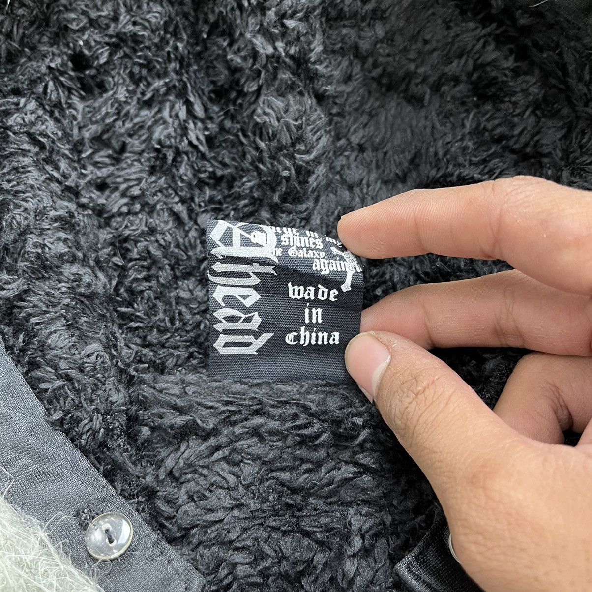 If Six Was Nine Y2K Clash Fur Cross Black on Black Skulls Goa Lgb Zip Hoodie Size US M / EU 48-50 / 2 - 5 Thumbnail