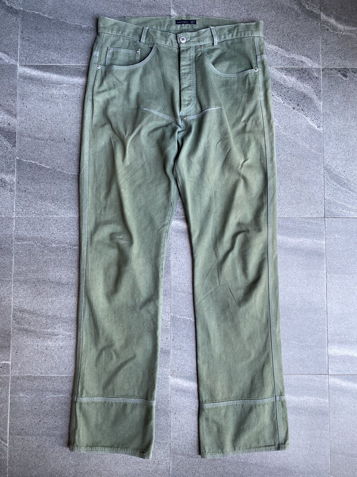 Alexander McQueen Alexander McQueen Green Twill Pants Size US 34 / EU 50 - 1 Thumbnail