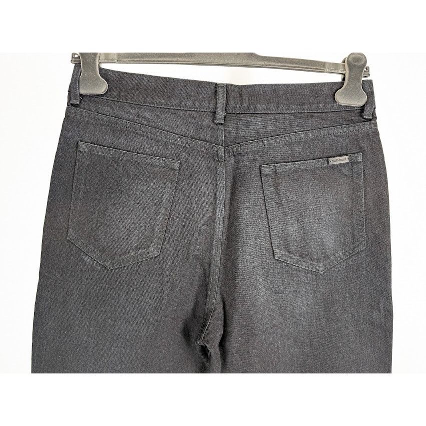 Saint Laurent Paris o1rshd1 D35 70's Flare Denim Jeans in Black Size US 33 - 15 Thumbnail