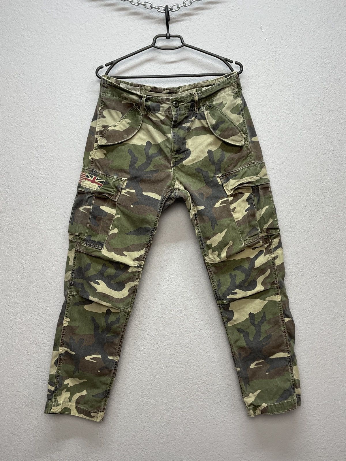 Denim & Supply Ralph Lauren Vintage Polo Ralph Lauren Camo Cargo Pants Y2K Military Size US 32 / EU 48 - 12 Thumbnail