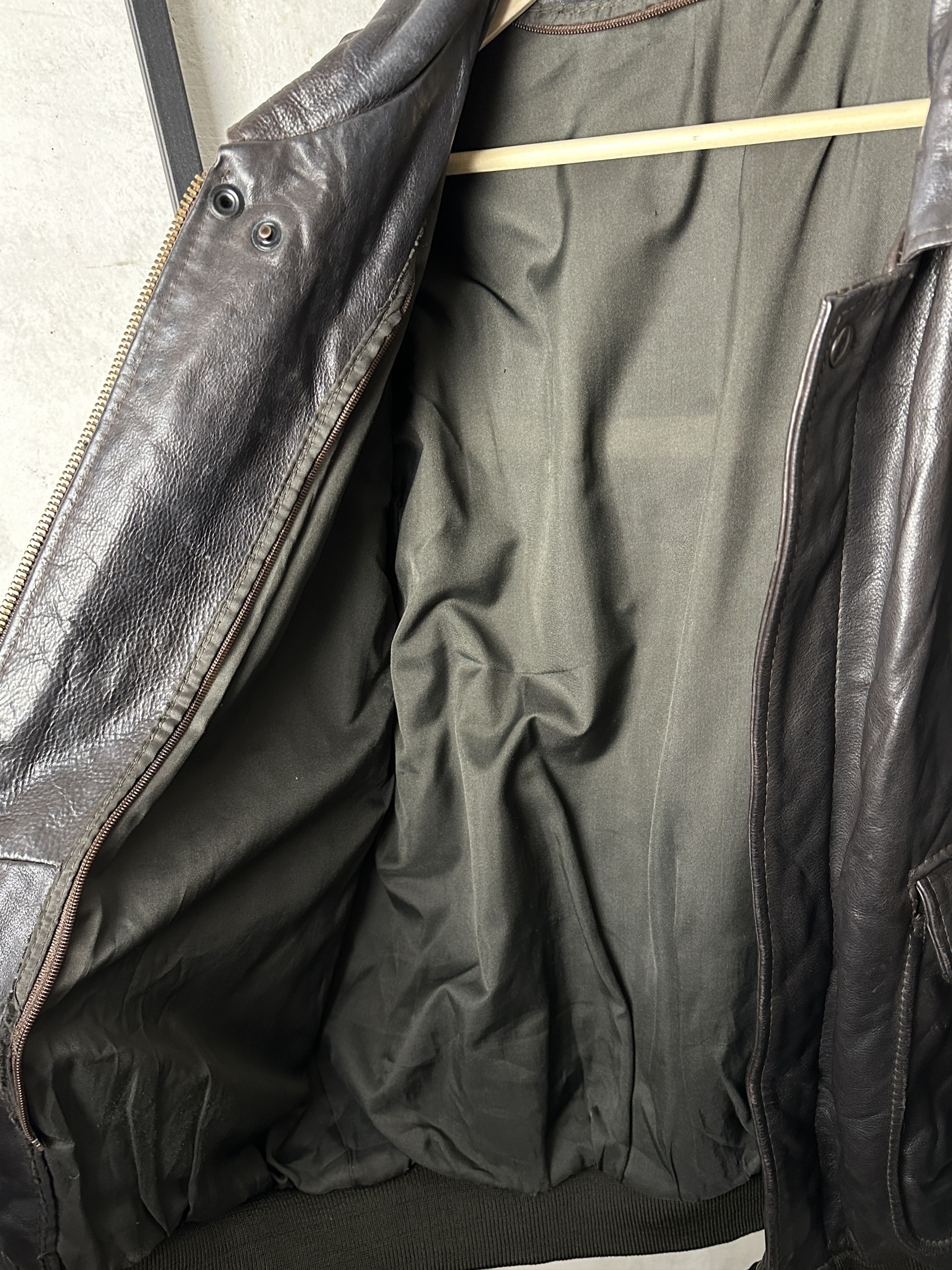 Genuine Leather Police Genuine Leather Chocolate Black Jacket Size US L / EU 52-54 / 3 - 10 Thumbnail