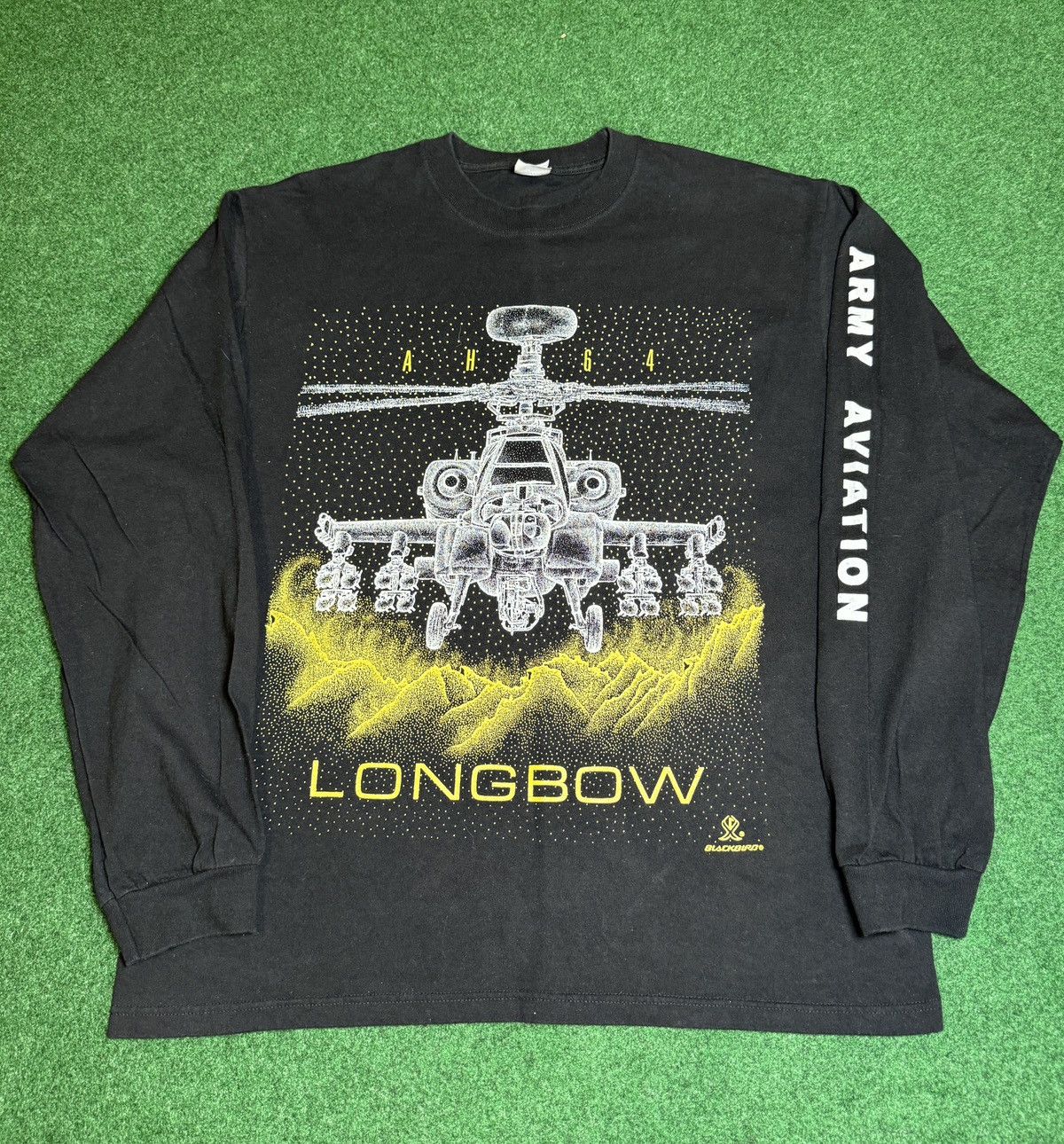 Vintage Longbow Apache Helicopter AH 64 Army Aviation Military Tee Size US L / EU 52-54 / 3 - 1 Thumbnail
