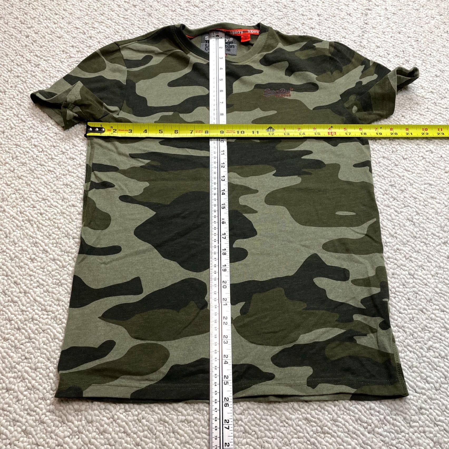 Superdry Superdry Shirt Mens Small Green Camouflage Short Sleeve The Orange Label Urban Crew Neck Japan Size US S / EU 44-46 / 1 - 6 Thumbnail
