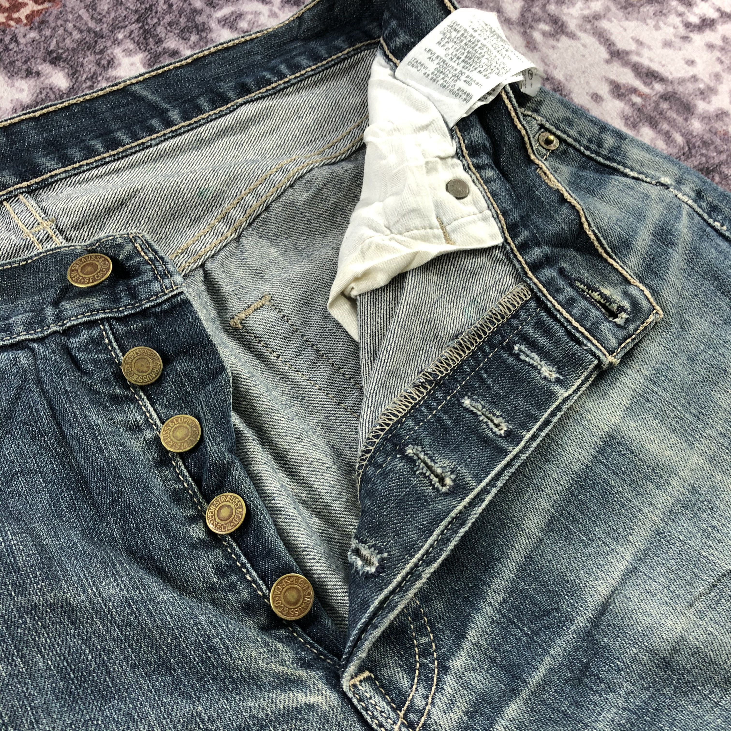 Levi's Vintage Blue Wash Levis 501 Jeans-JM3136 Size US 32 / EU 48 - 12 Thumbnail