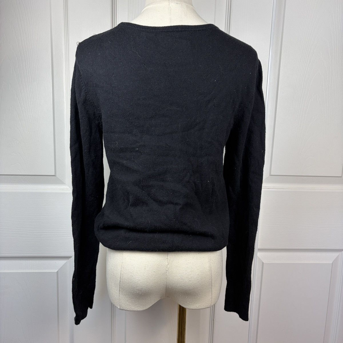 Other Field flower black cashmere pearl beaded sweater Size XS / US 0-2 / IT 36-38 - 2 Thumbnail