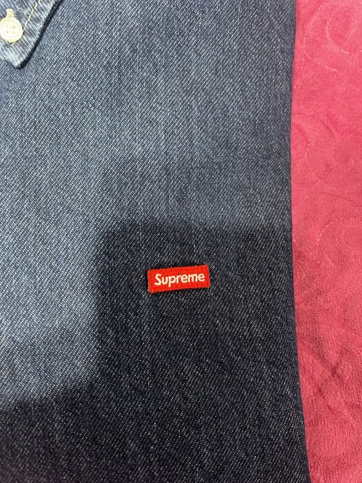 Supreme Supreme Small Box logo denim Shirt | Grailed