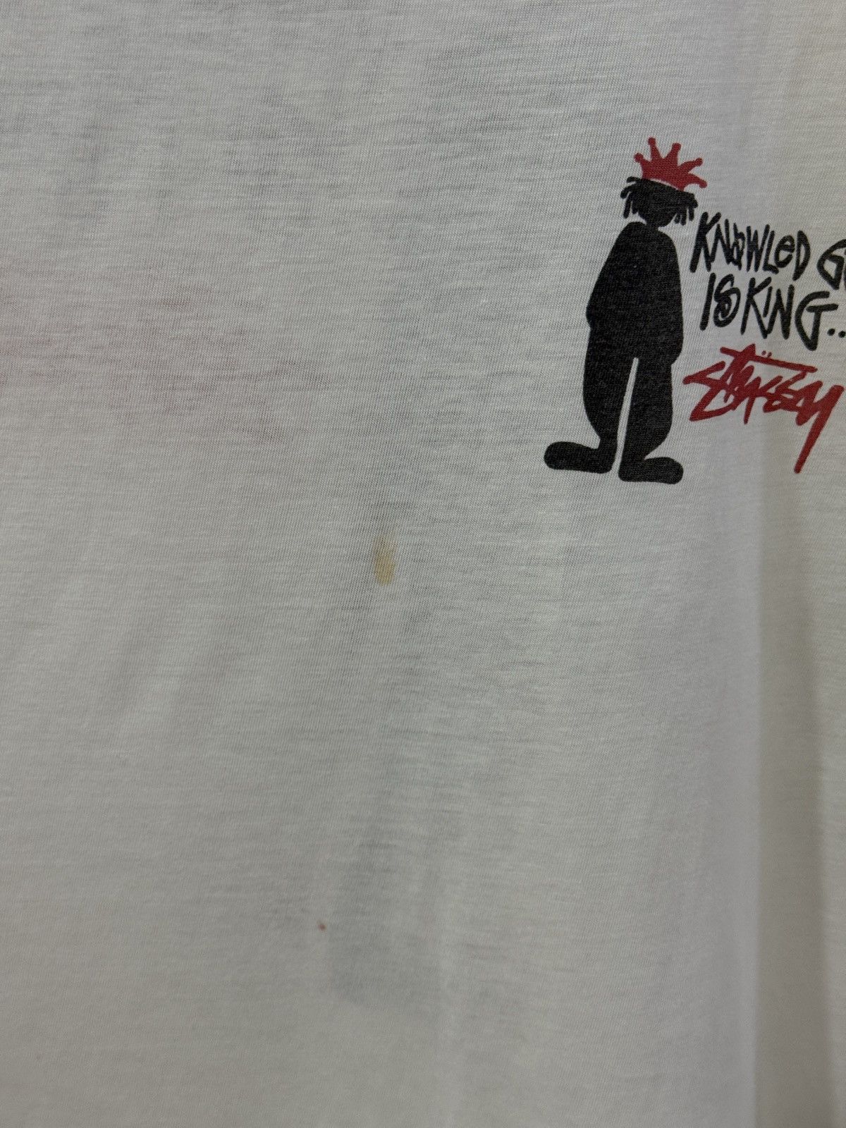 Stussy True Vintage 90s Stussy Knowledge Is King Rare Paper Thin Size US L / EU 52-54 / 3 - 7 Thumbnail