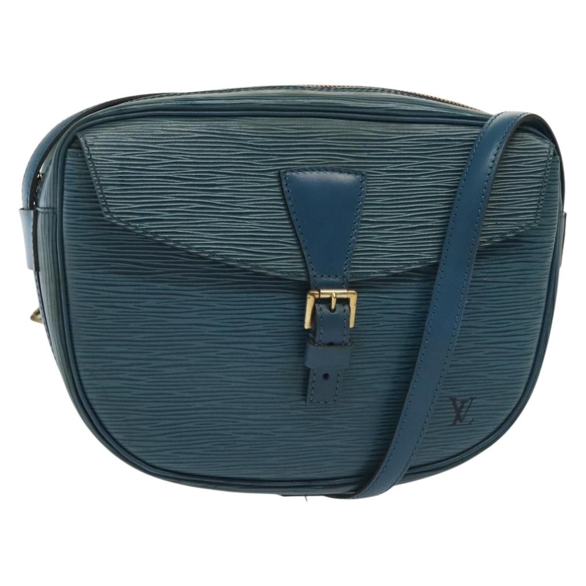 Louis Vuitton LOUIS VUITTON Epi June Feuille Shoulder Bag Blue M52155 Size ONE SIZE - 1 Thumbnail