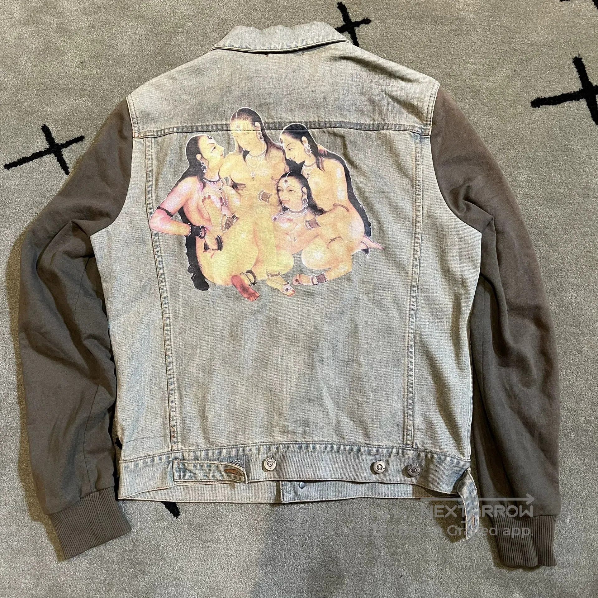 alexander mcqueen vintage artwork denim jacket.