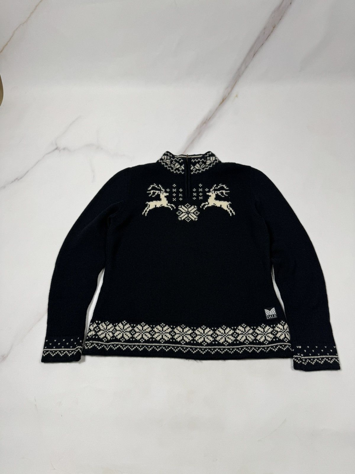 Dale Of Norway Dale of Norway Women's 1/3 zip Knit Sweater Size M / US 6-8 / IT 42-44 - 2 Thumbnail