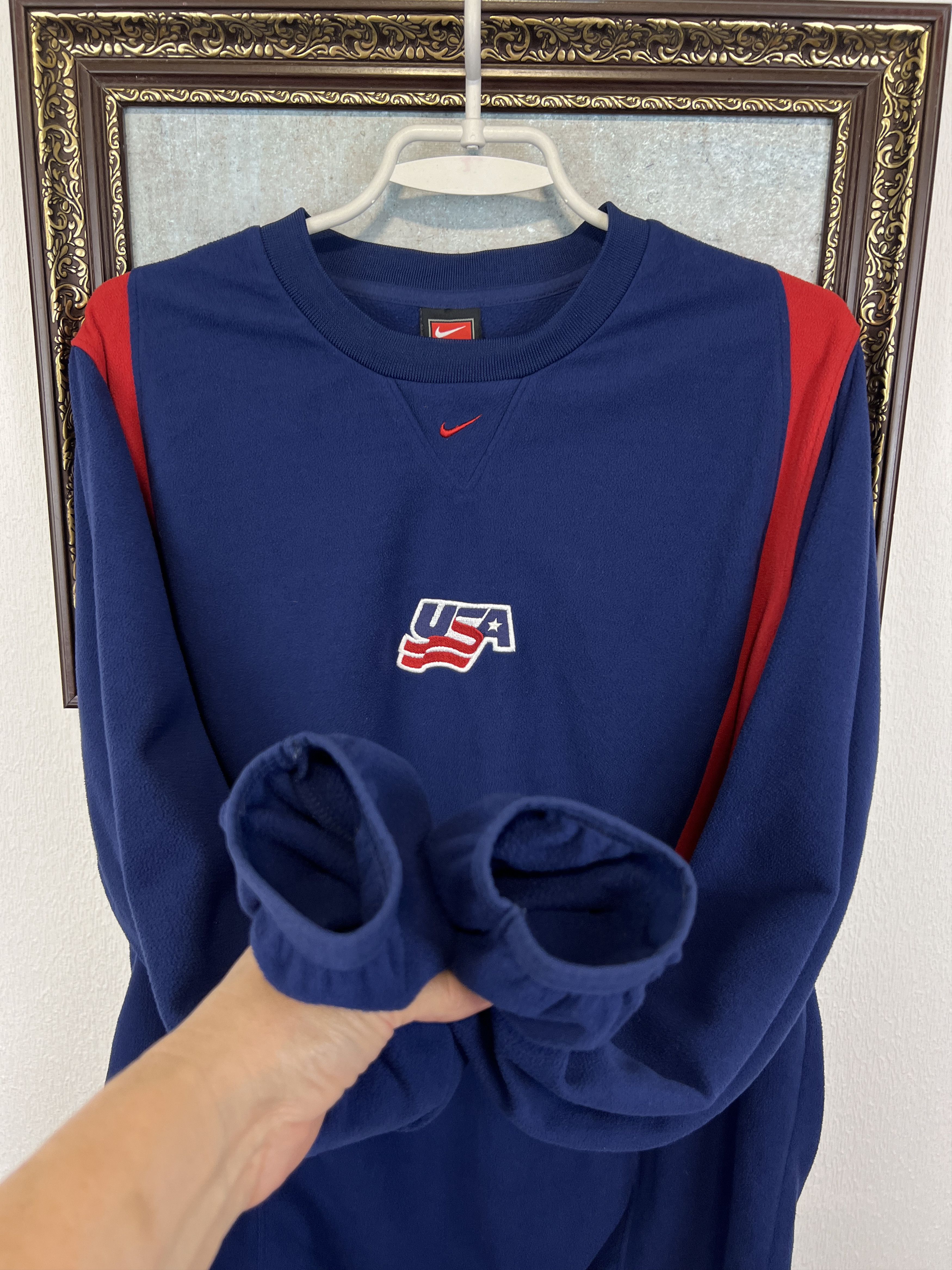 Nike Vintage USA Ice Hockey Train Sweatshirt Track Top Jacket Size US M / EU 48-50 / 2 - 5 Thumbnail