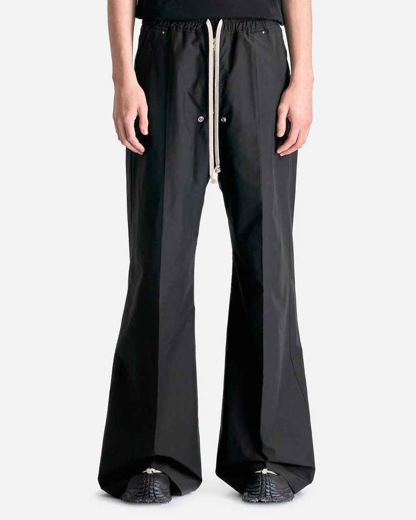 Rick Owens o1s1v1r1oon0825 Moncler Belas Wide Leg Trousers in Black Size US 32 / EU 48 - 1 Thumbnail
