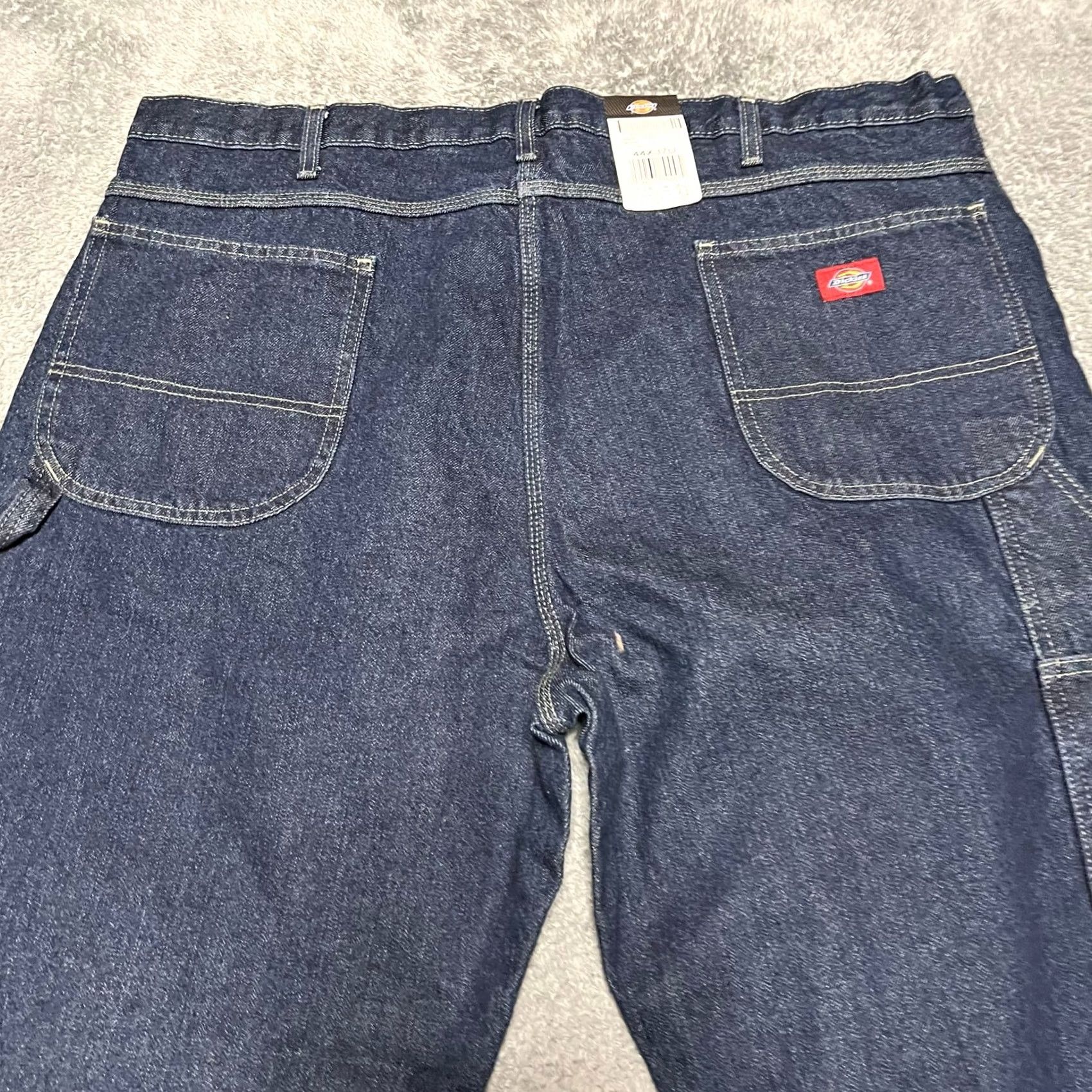 Dickies Dickies Jeans Mens 44 Carpenter Utility Dark Wash Work Jeans 45x32 Inseam 32 Mens Straight Jeans Size US 44 / EU 60 - 2 Thumbnail