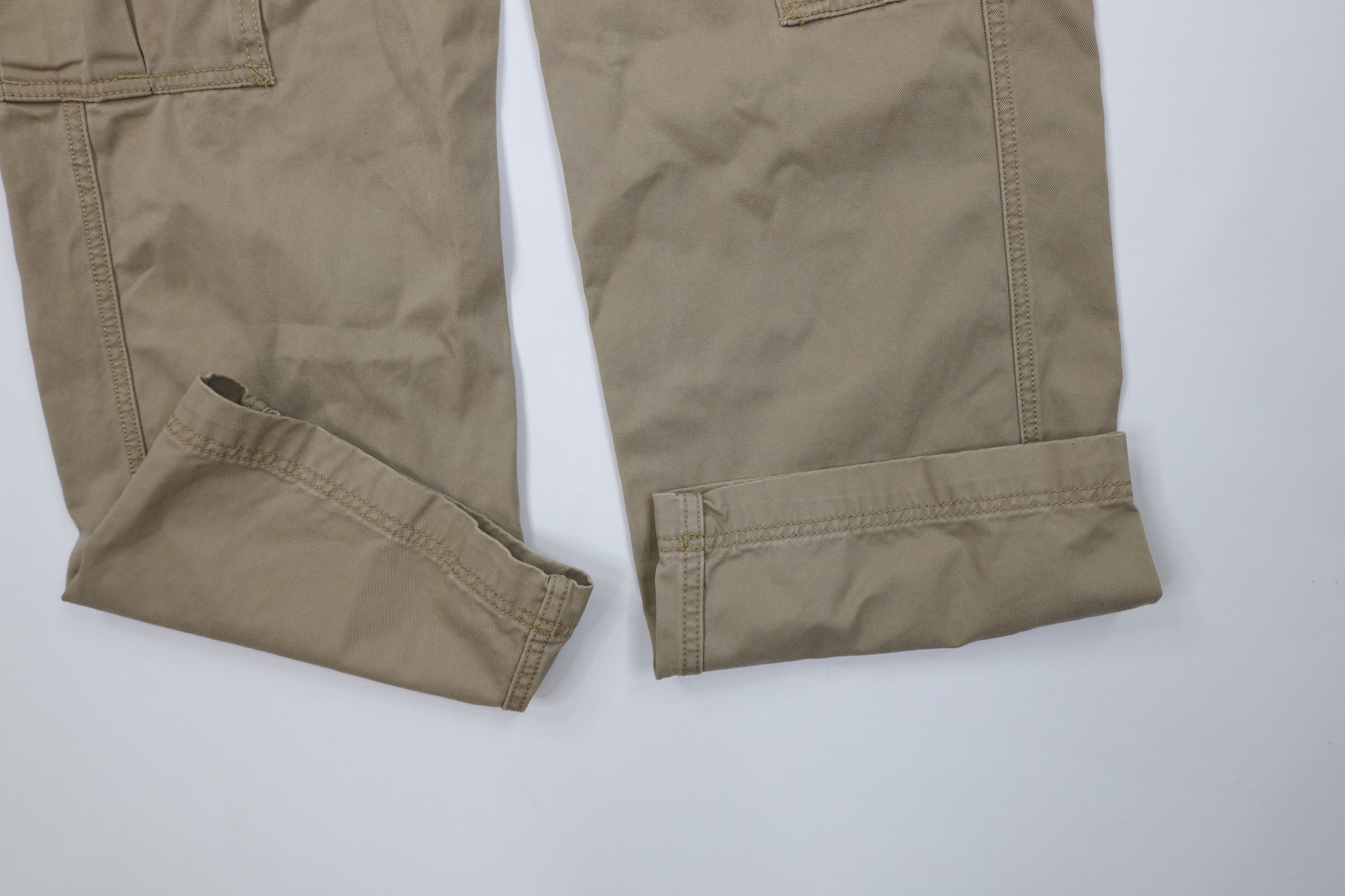 Levi's Vintage Y2K Levis Loose Straight Wide Leg Cargo Pants Beige Size US 33 - 5 Thumbnail