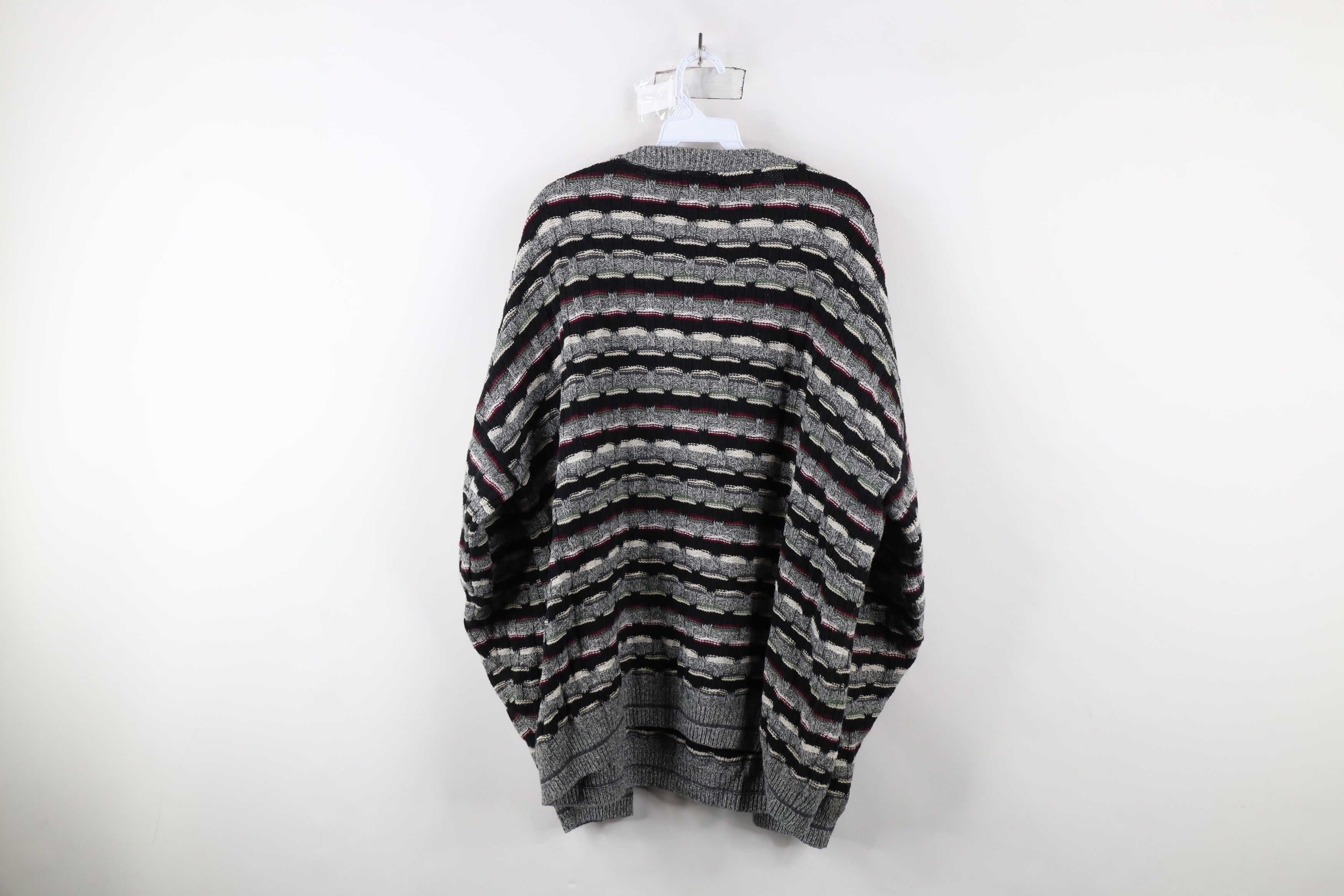 Vintage Vintage 90s Streetwear Ribbed Knit Sweater Cotton USA Size US XL / EU 56 / 4 - 5 Thumbnail