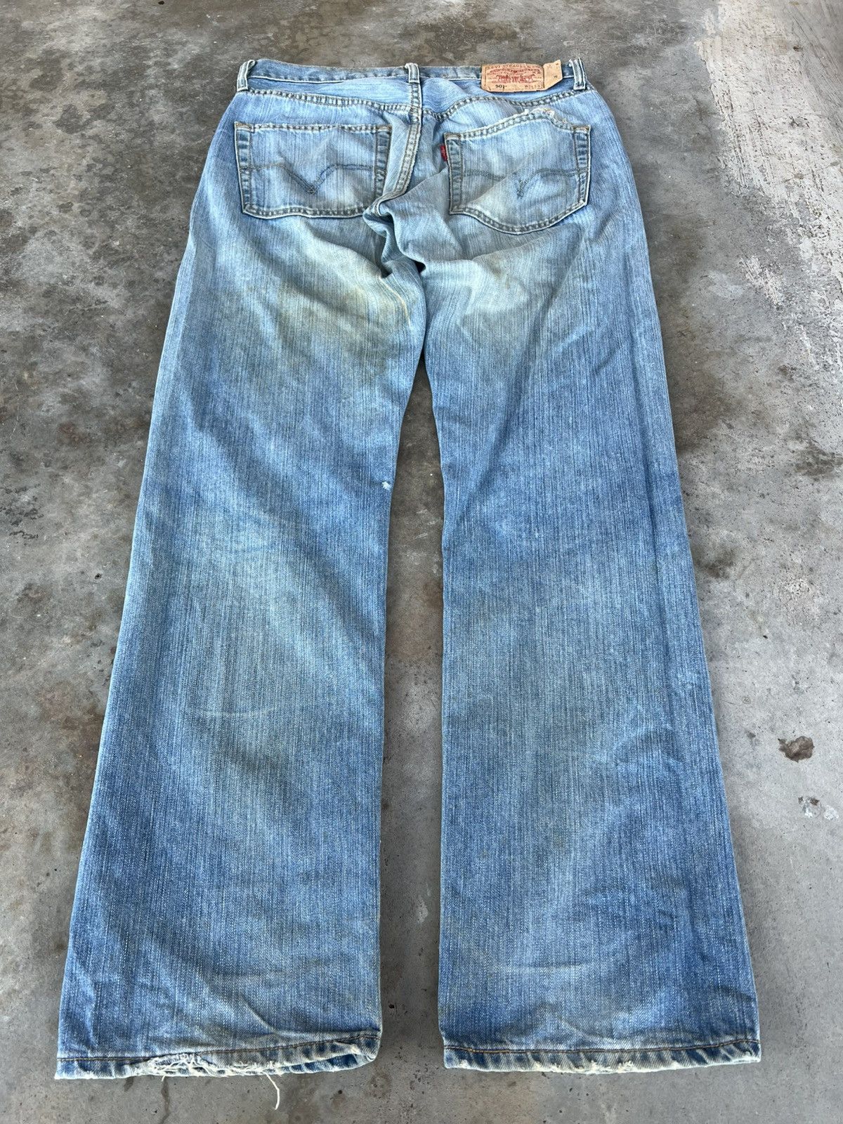 Japanese Brand × Levi's × Levi's Vintage Clothing 💥Rare💥Vintage Levis 501 Distress Jeans Size US 31 - 2 Thumbnail