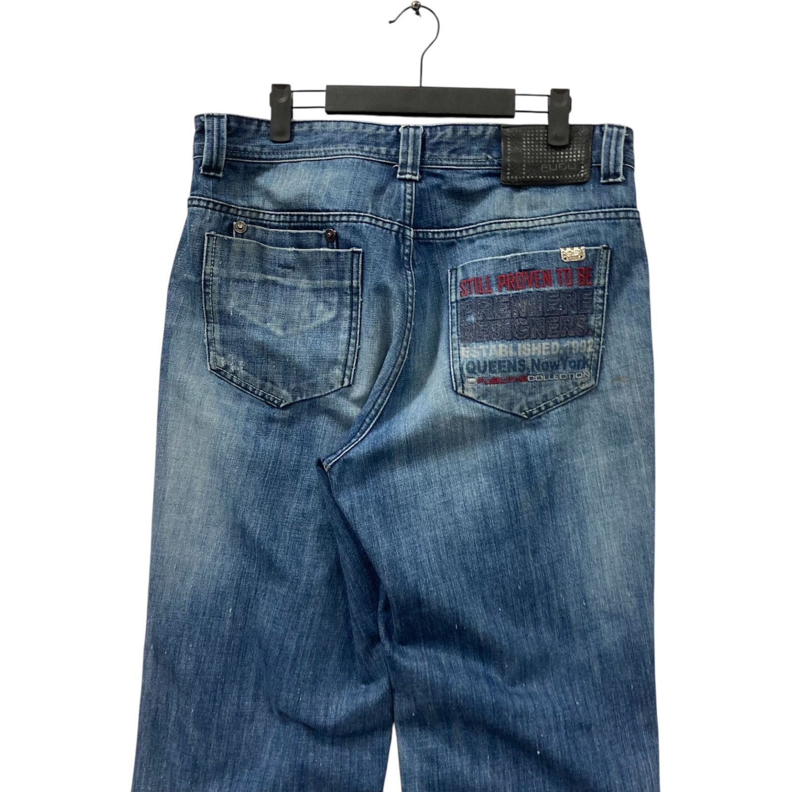 Fubu Vintage FUBU Wide Leg Denim Jeans 34x26 Size US 34 / EU 50 - 6 Thumbnail
