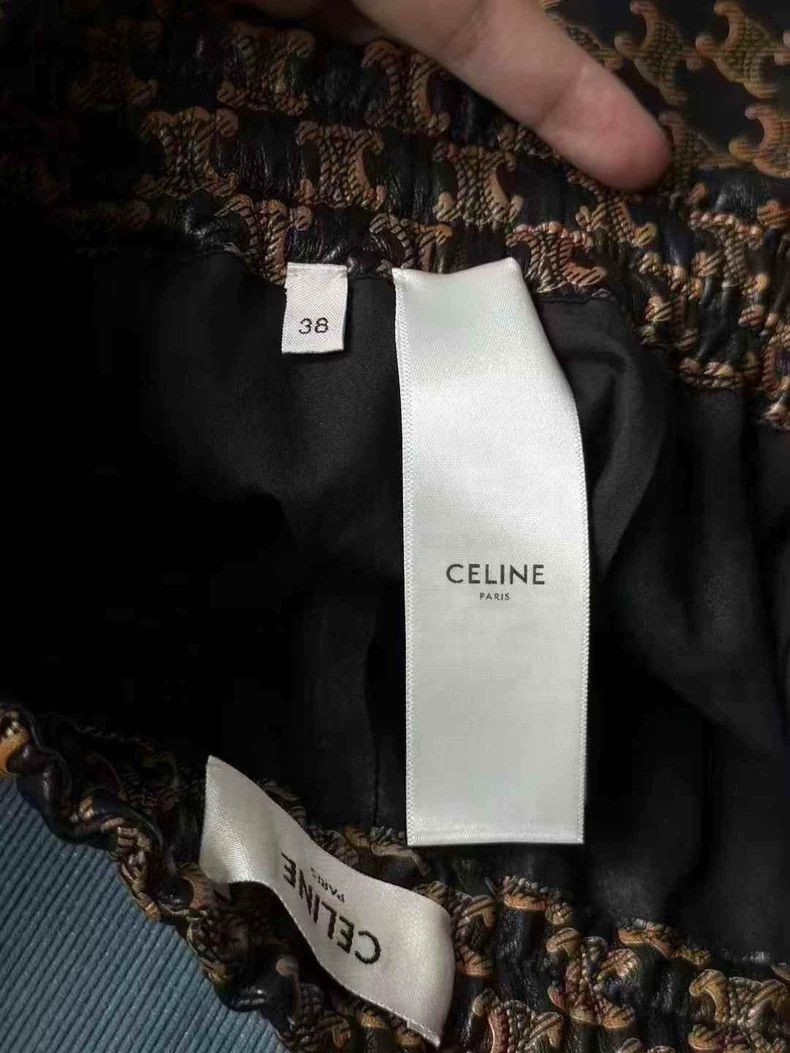 Celine Celine Printed Leather Shorts Size US 38 / EU 54 - 5 Thumbnail
