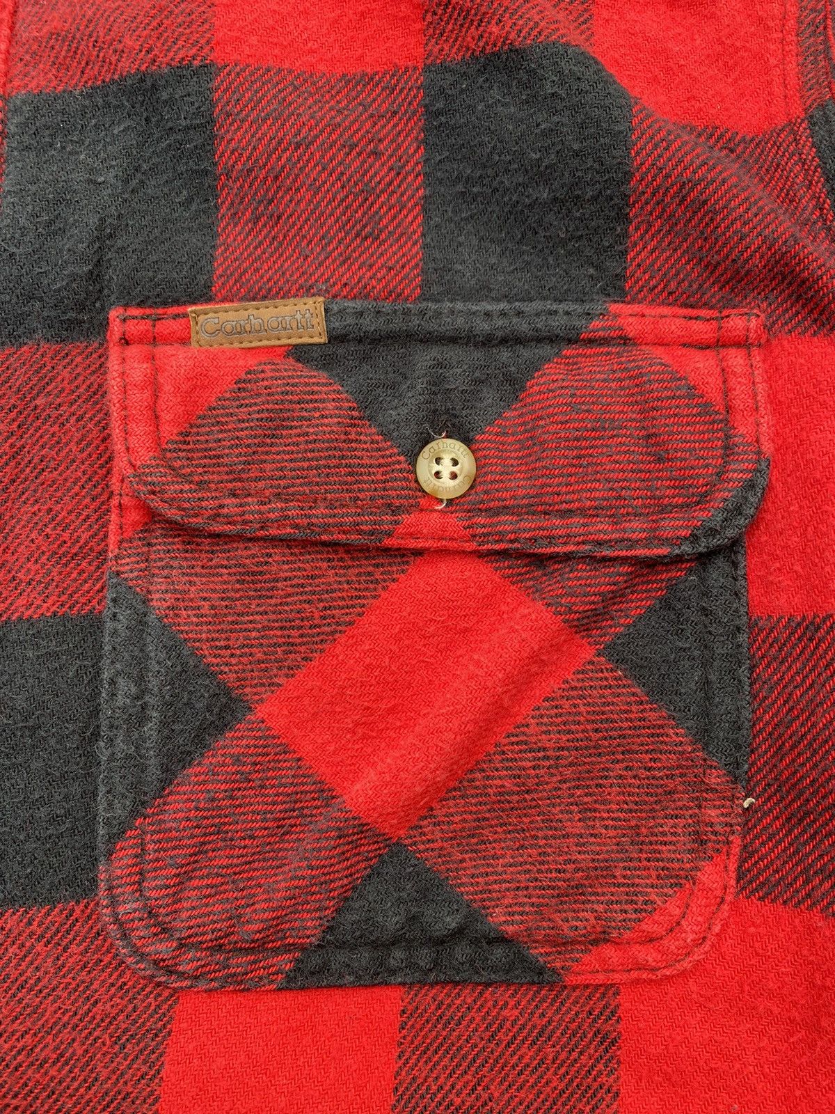 Carhartt × Vintage 90S CARHARTT CHEK LONG SLEEVE VINTAGE Y2K BUTTON UP SHIRT Size US L / EU 52-54 / 3 - 4 Thumbnail