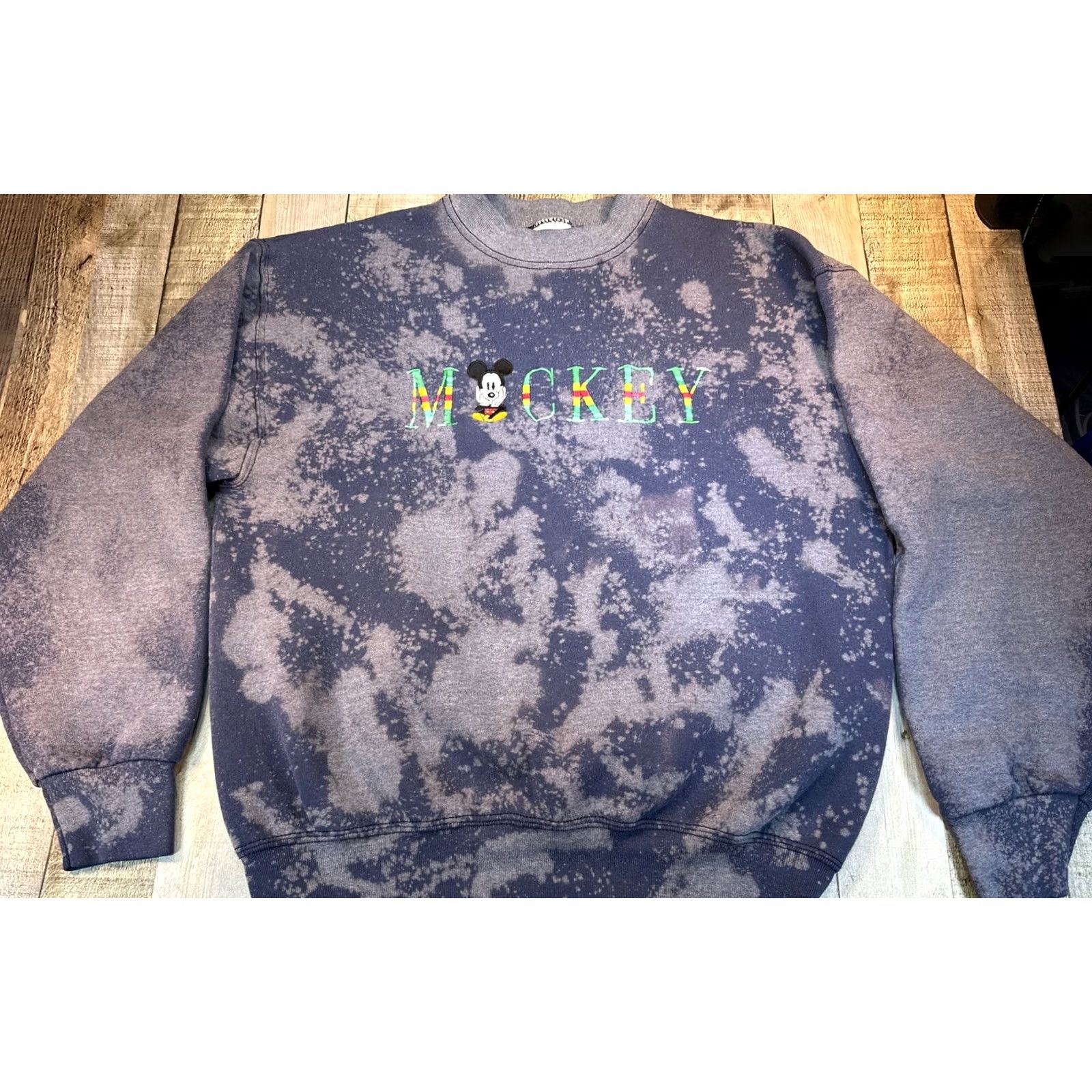 Vintage VINTAGE Mickey Mouse Crewneck Shirt Men L Blue Tie Dye Pullover Sweatshirt Size US L / EU 52-54 / 3 - 2 Thumbnail