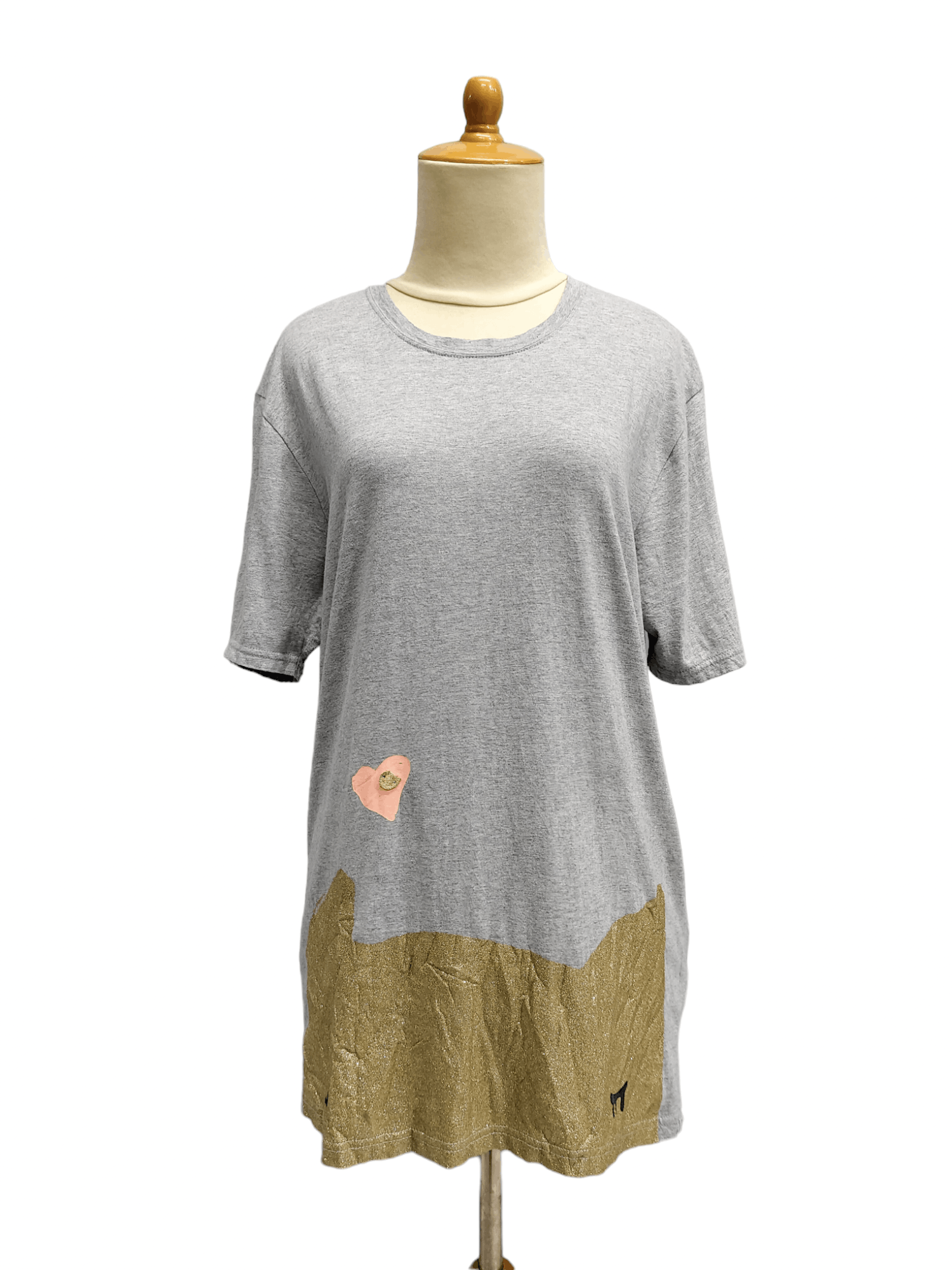 Tsumori Chisato 🇯🇵Tsumori Chisato🇯🇵 Cats Gold Metallic Tshirt Size M / US 6-8 / IT 42-44 - 1 Thumbnail