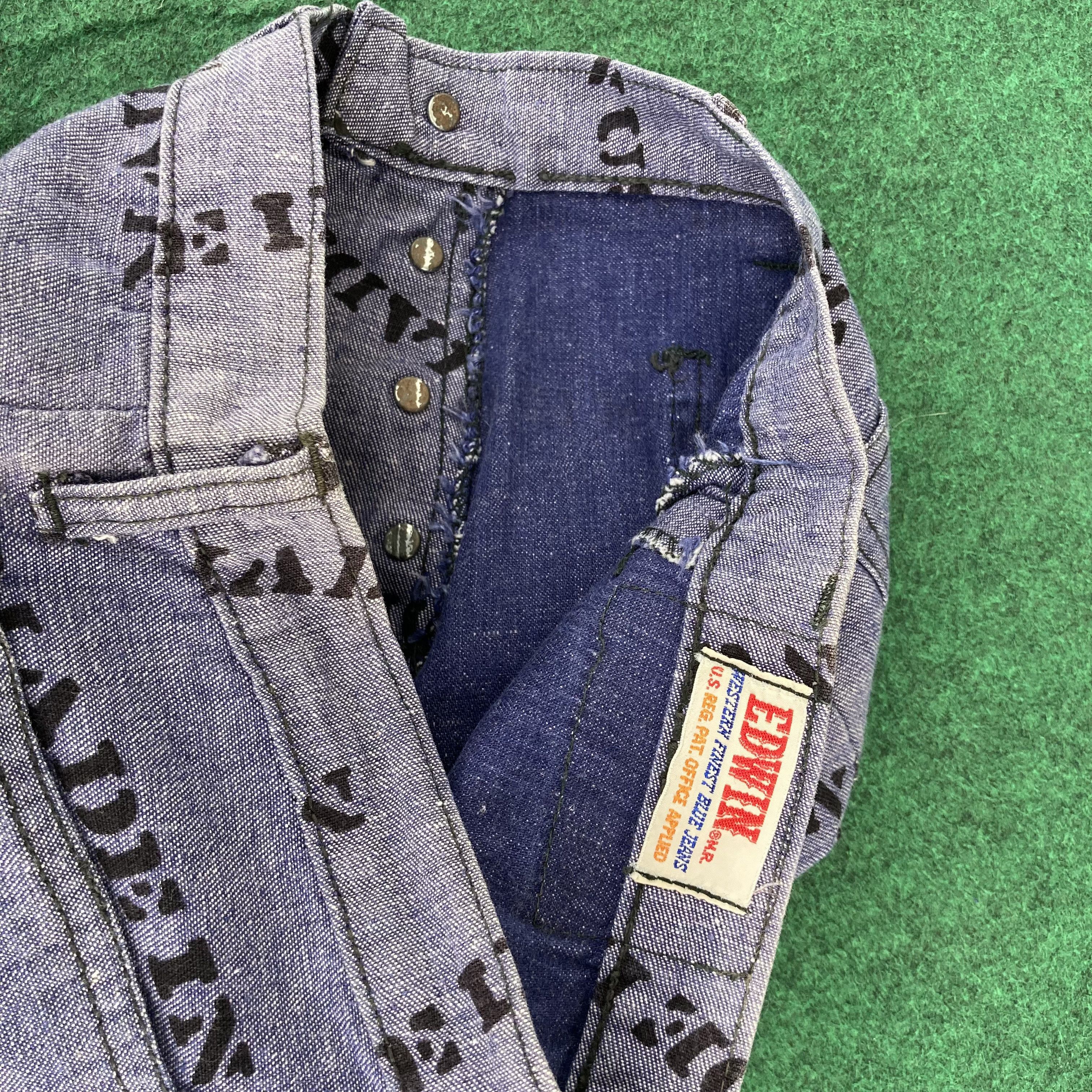 Edwin 26x29 Vintage Edwin Denim 70s Bootcut Wide Flared Jeans Size US 26 / EU 42 - 8 Thumbnail