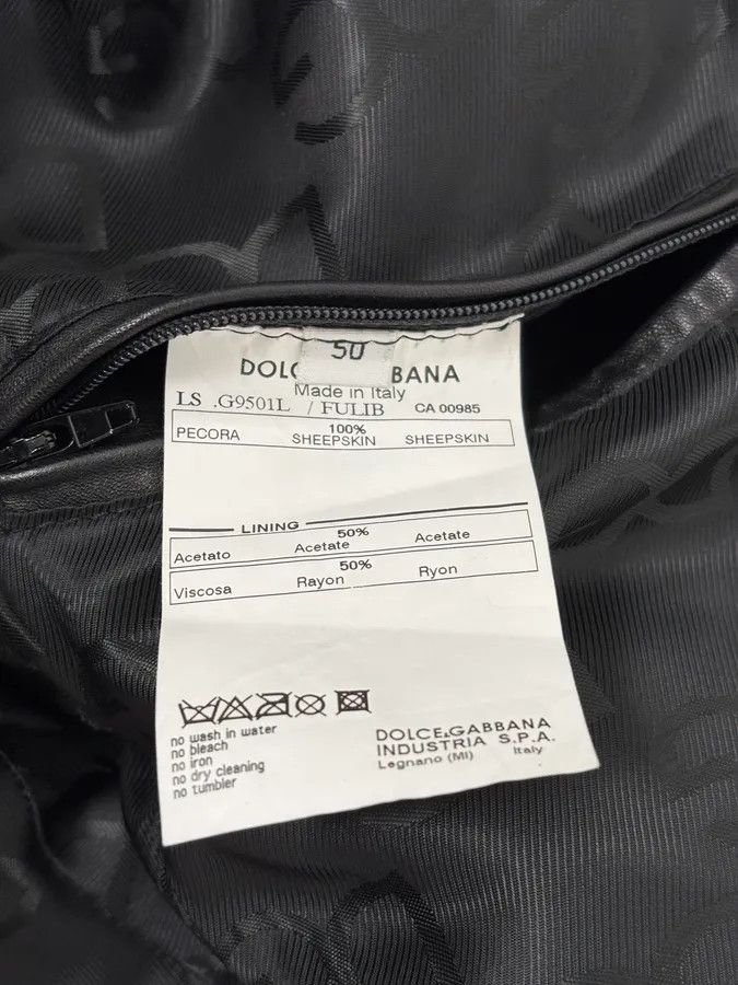 Dolce & Gabbana 2010s Dolce & Gabbana Multi Zip Black Sheep Leather Jacket Size US M / EU 48-50 / 2 - 11 Thumbnail
