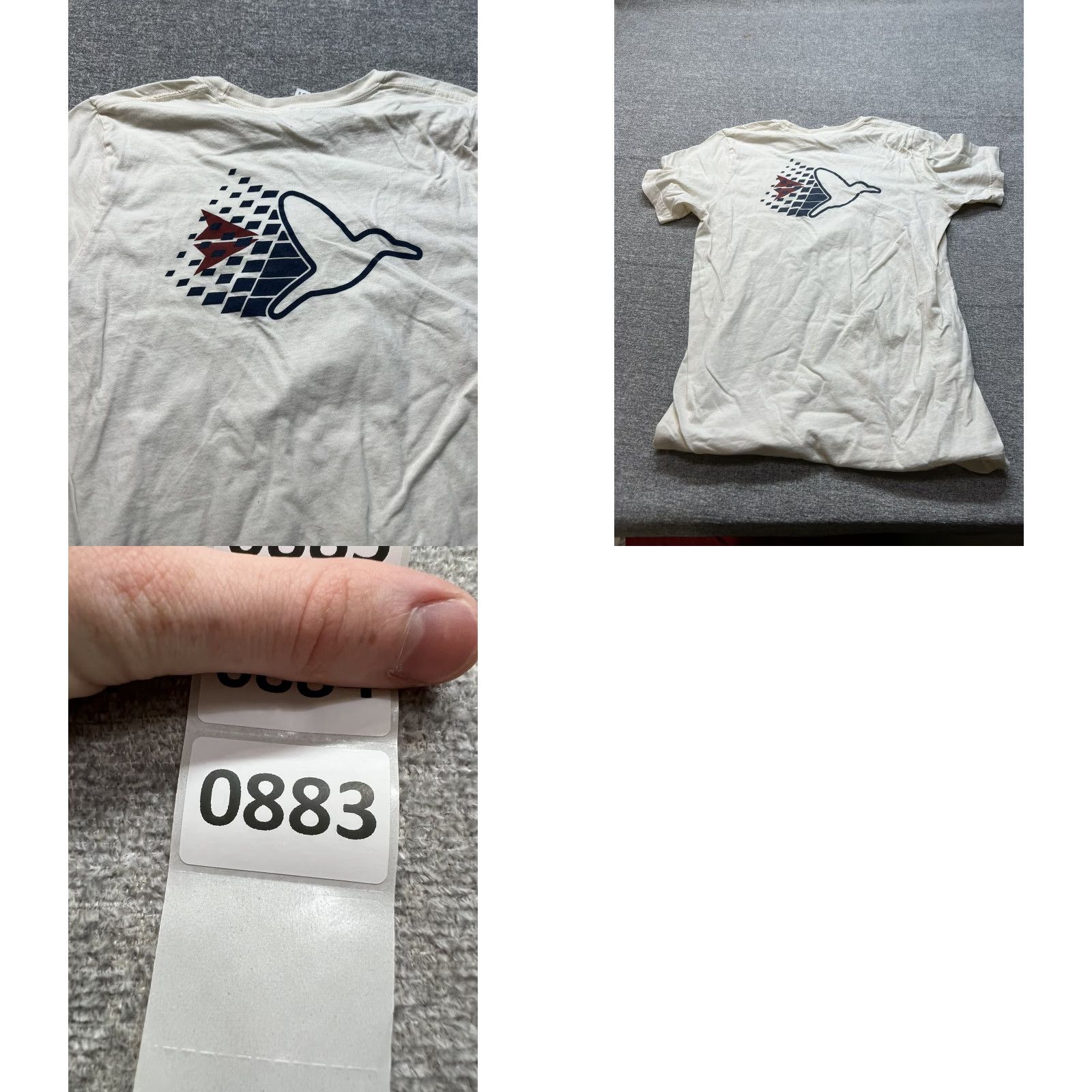 Vintage Bird Dog Shirt Mens Large White Short Sleeve Graphic Crew Neck T Size US L / EU 52-54 / 3 - 8 Thumbnail