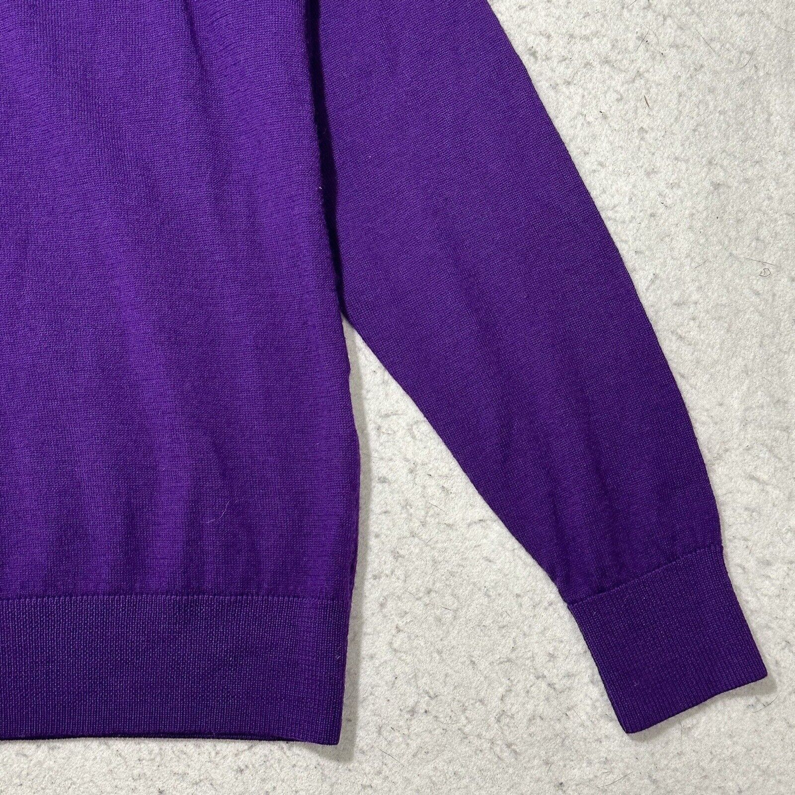 Other Dunning Golf Small Merino Wool V-Neck Purple Sweater Size US S / EU 44-46 / 1 - 6 Thumbnail