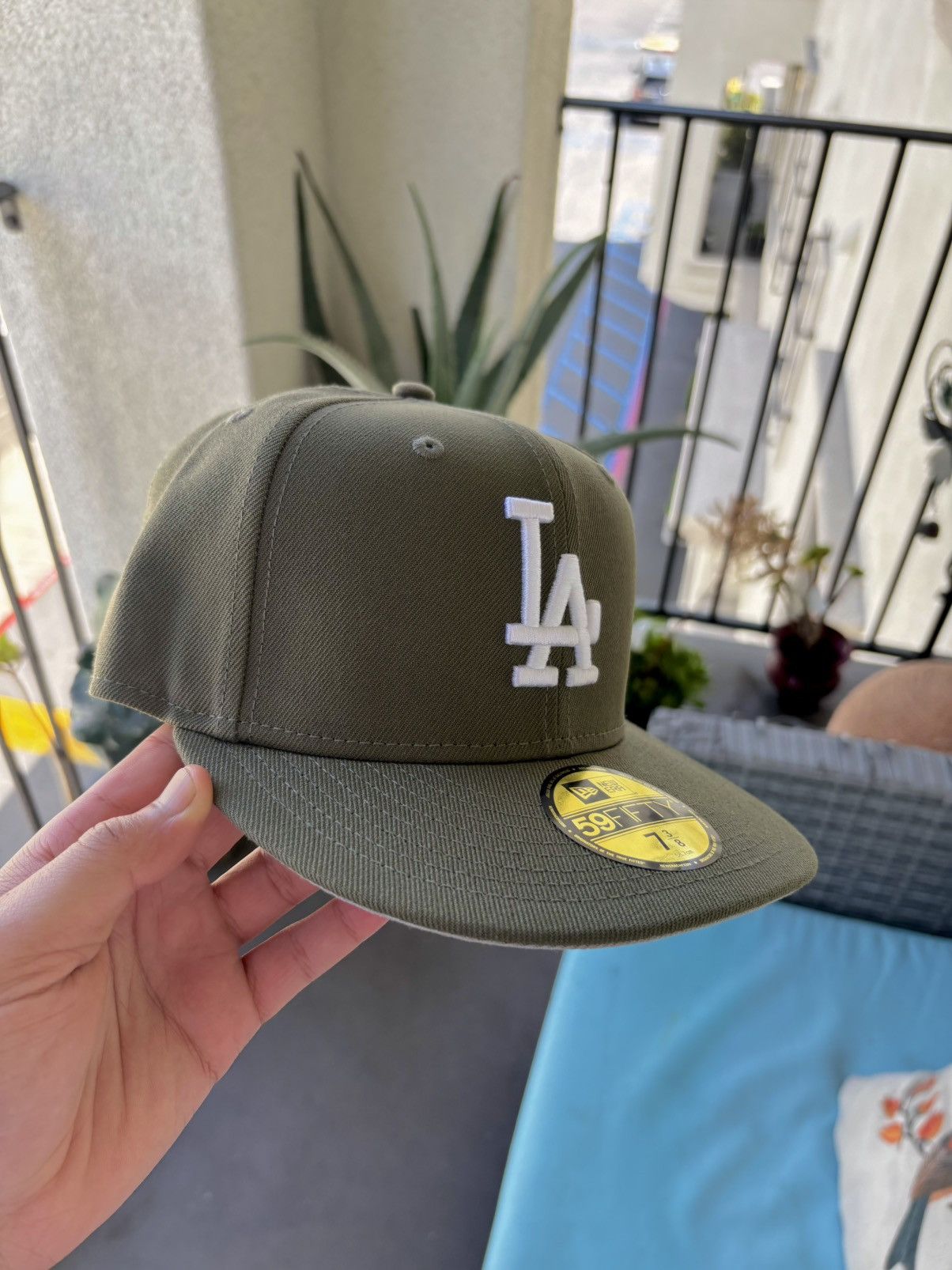 New Era NEW ERA 59FIFTY OLIVE LOS ANGELES DODGERS FITTED HAT Size ONE SIZE - 2 Thumbnail