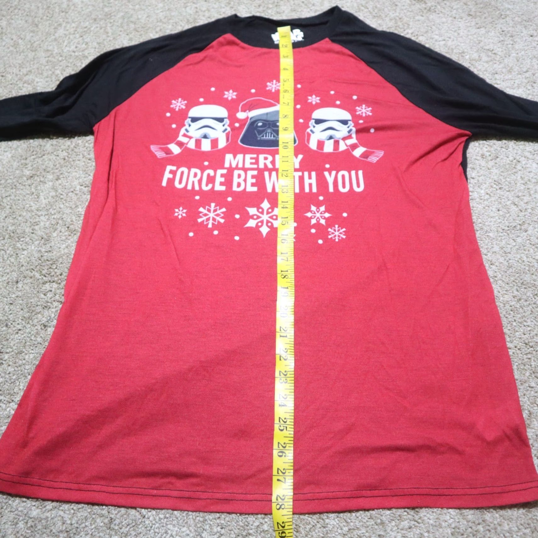 Star Wars VINTAGE Star Wars Santa Christmas PJ's Merry Force Be With You Holiday Top Shirt Medium Size US M / EU 48-50 / 2 - 5 Thumbnail