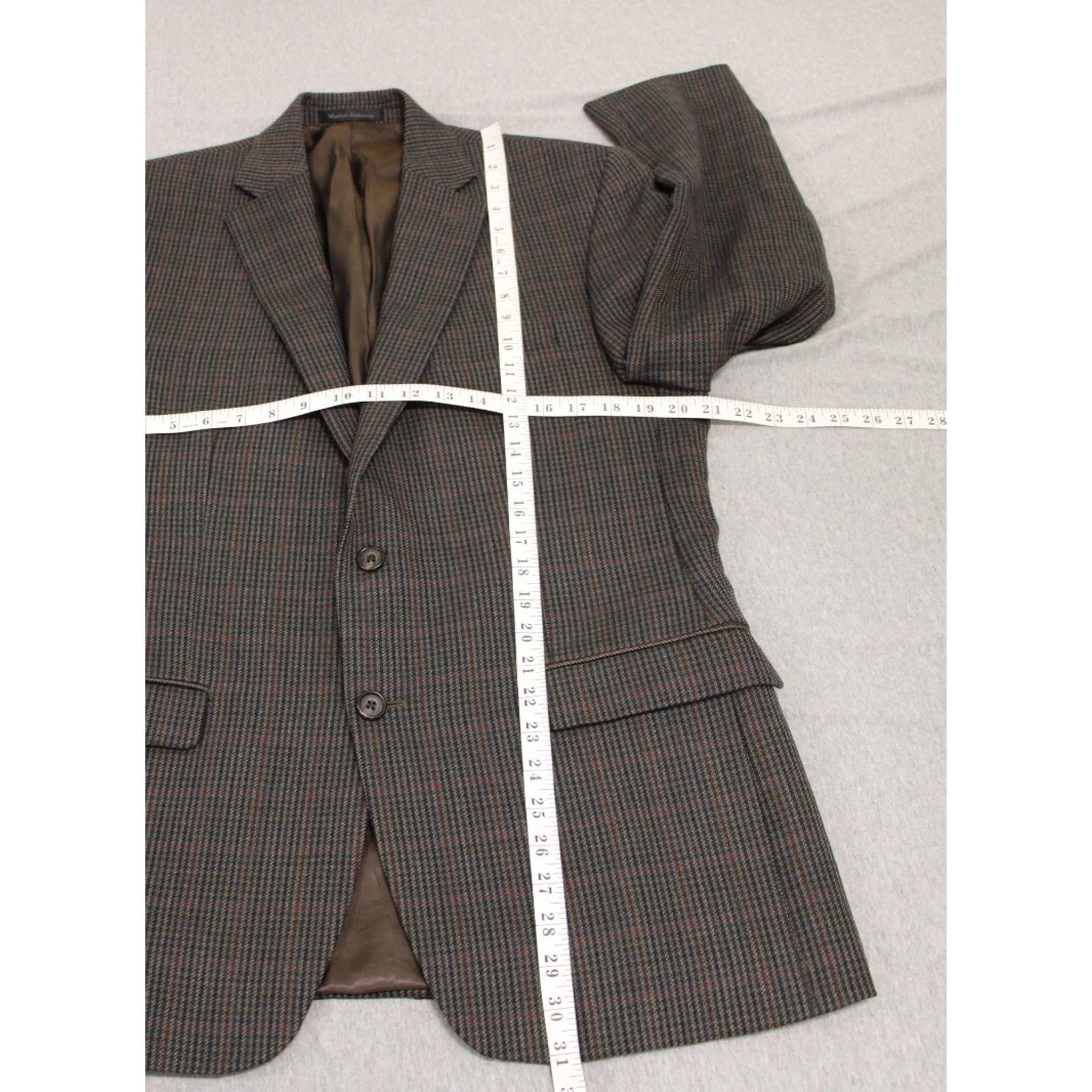 Lauren Ralph Lauren Lauren Ralph Lauren Blazer Mens 40R Gray Houndstooth Size 40R - 7 Thumbnail
