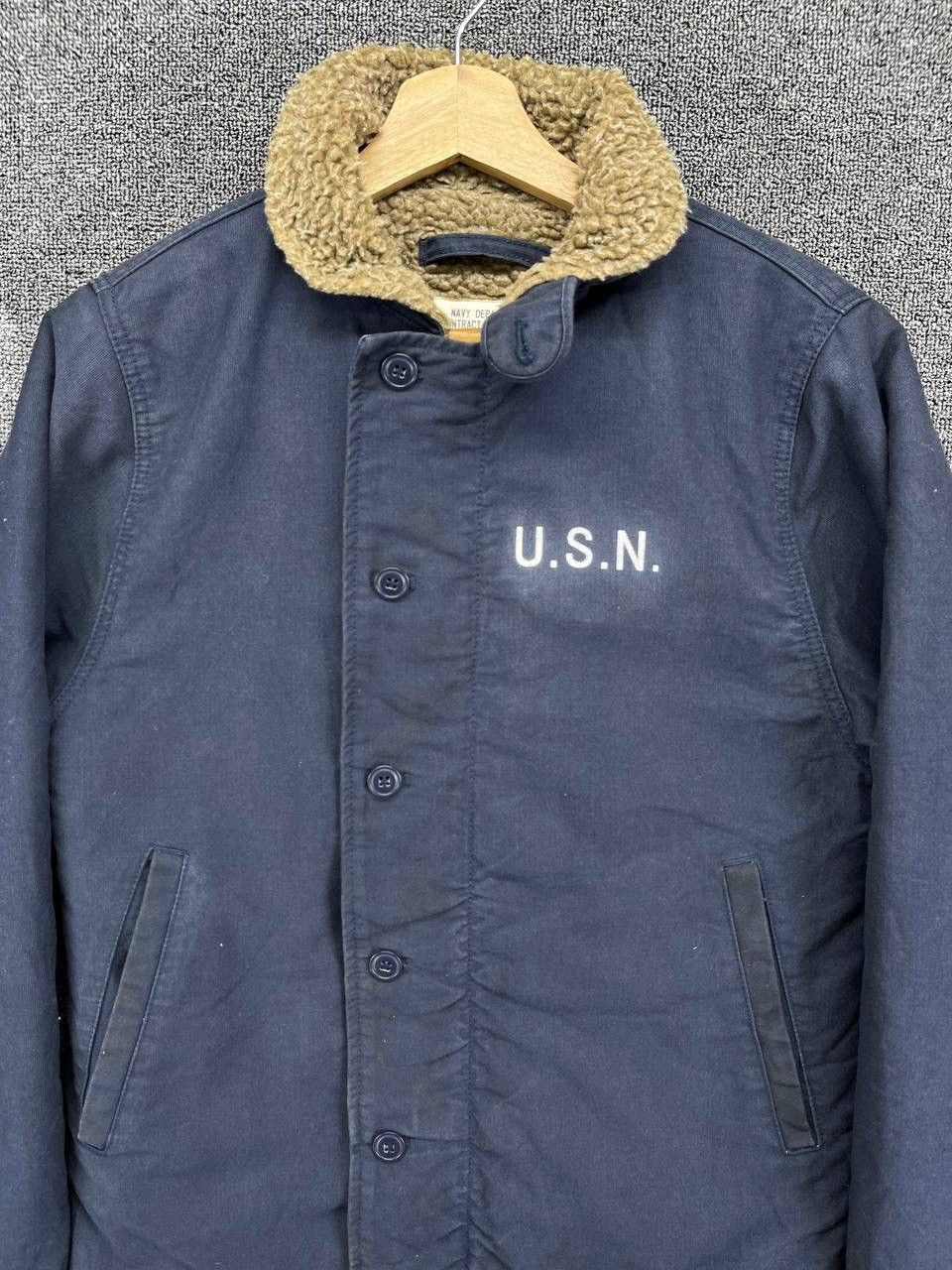 Vintage Vintage Military Rare Usn Navy N1 Deck Jacket Size US L / EU 52-54 / 3 - 5 Thumbnail