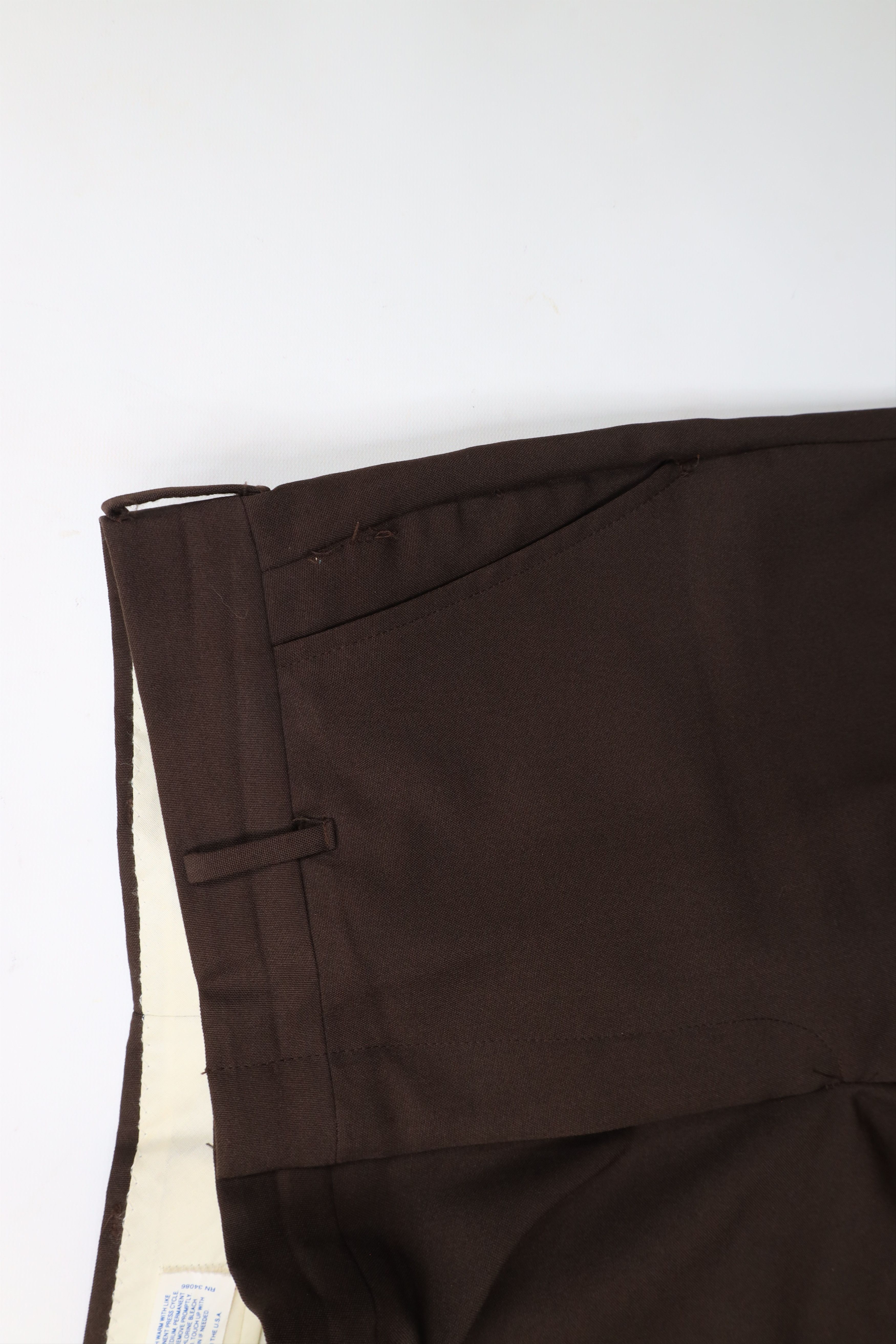 Vintage Vintage 70s Streetwear Wide Leg Chino Pants Brown USA Size US 32 / EU 48 - 9 Thumbnail