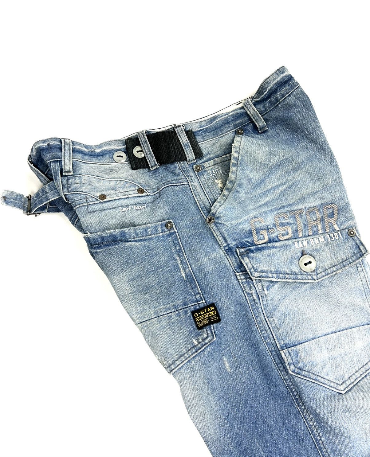 G-Star G-star raw Cargo Denim Pants Blue Japanese Jeans Vintage Y2K Size US 34 / EU 50 - 13 Thumbnail