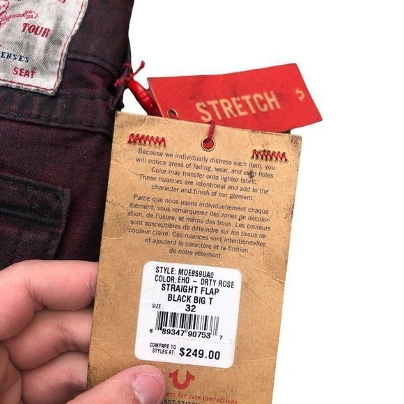 True Religion Brand New True Religion Jeans Size 32 STRAIGHT BIG T Red Size US 32 / EU 48 - 9 Thumbnail