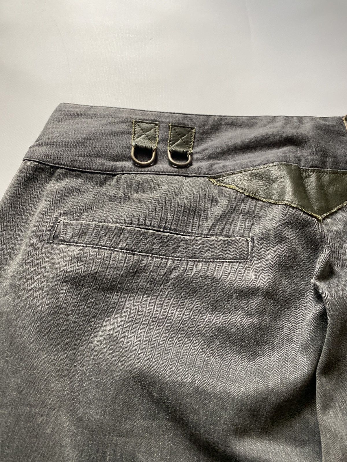 Diesel Vintage Diesel Rare Straight Jeans Leather Elements Size 31 Size US 30 / EU 46 - 4 Thumbnail