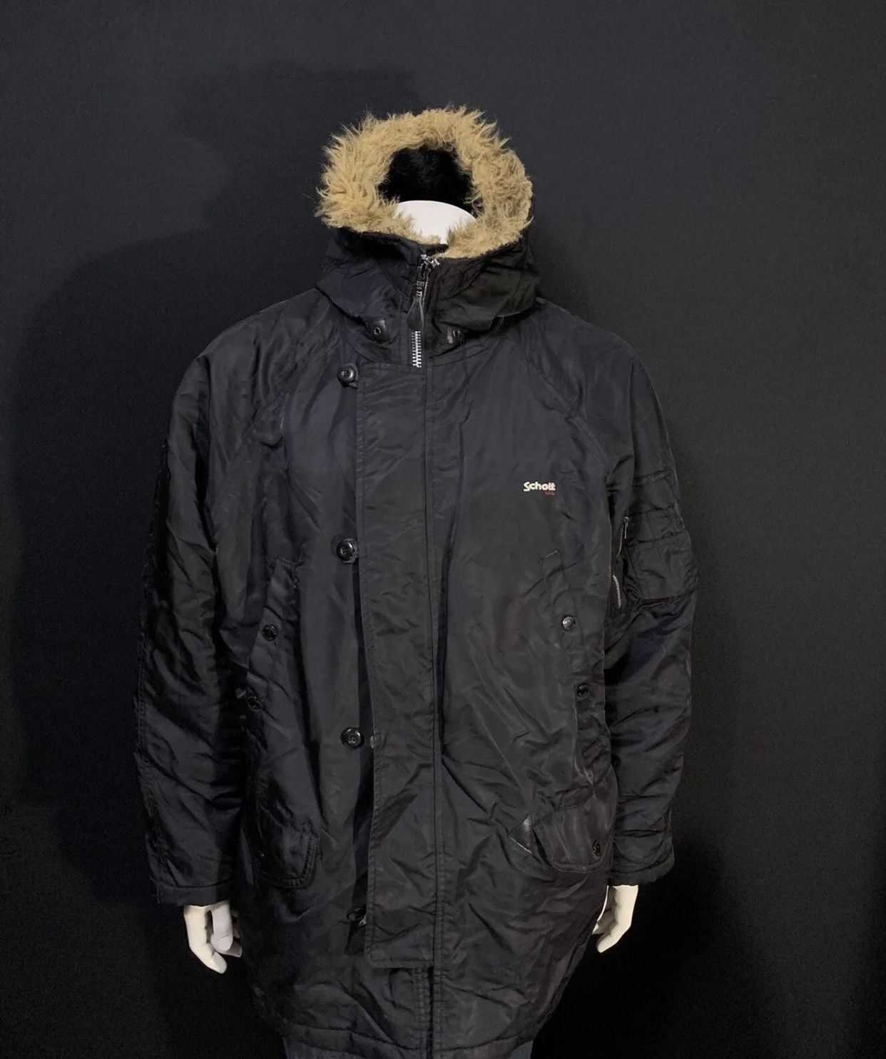 Schott N3b Parka Vintage Schott N3- B Extreme Cold Weather Parka Coat