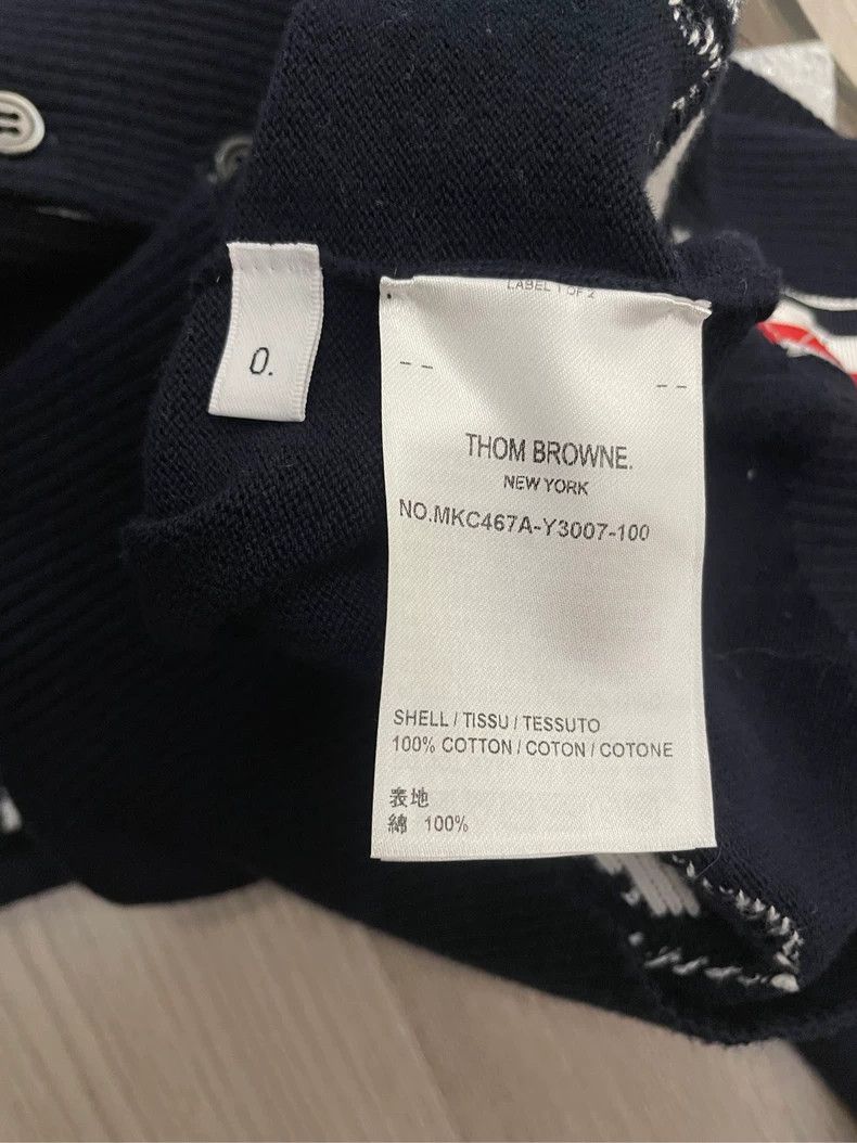 Thom Browne Thom Browne Dark blue full print white red anchor four-stri Size US XS / EU 42 / 0 - 6 Thumbnail