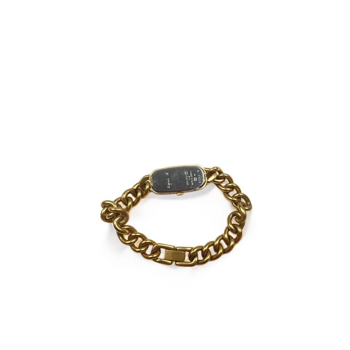 agnes b. Agnes B Rare Chain Steel Gold Watch Size ONE SIZE - 5 Thumbnail