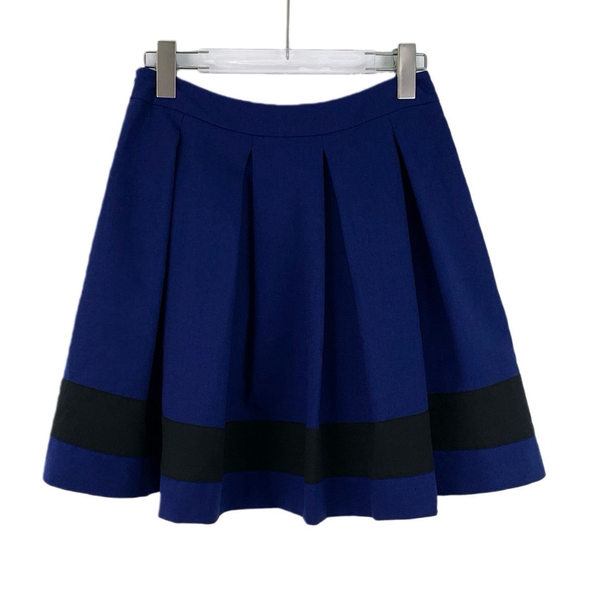Moschino Moschino Dark Blue Pleated Mini Skirt K26WX Size 26" / US 2 / IT 38 - 2 Thumbnail